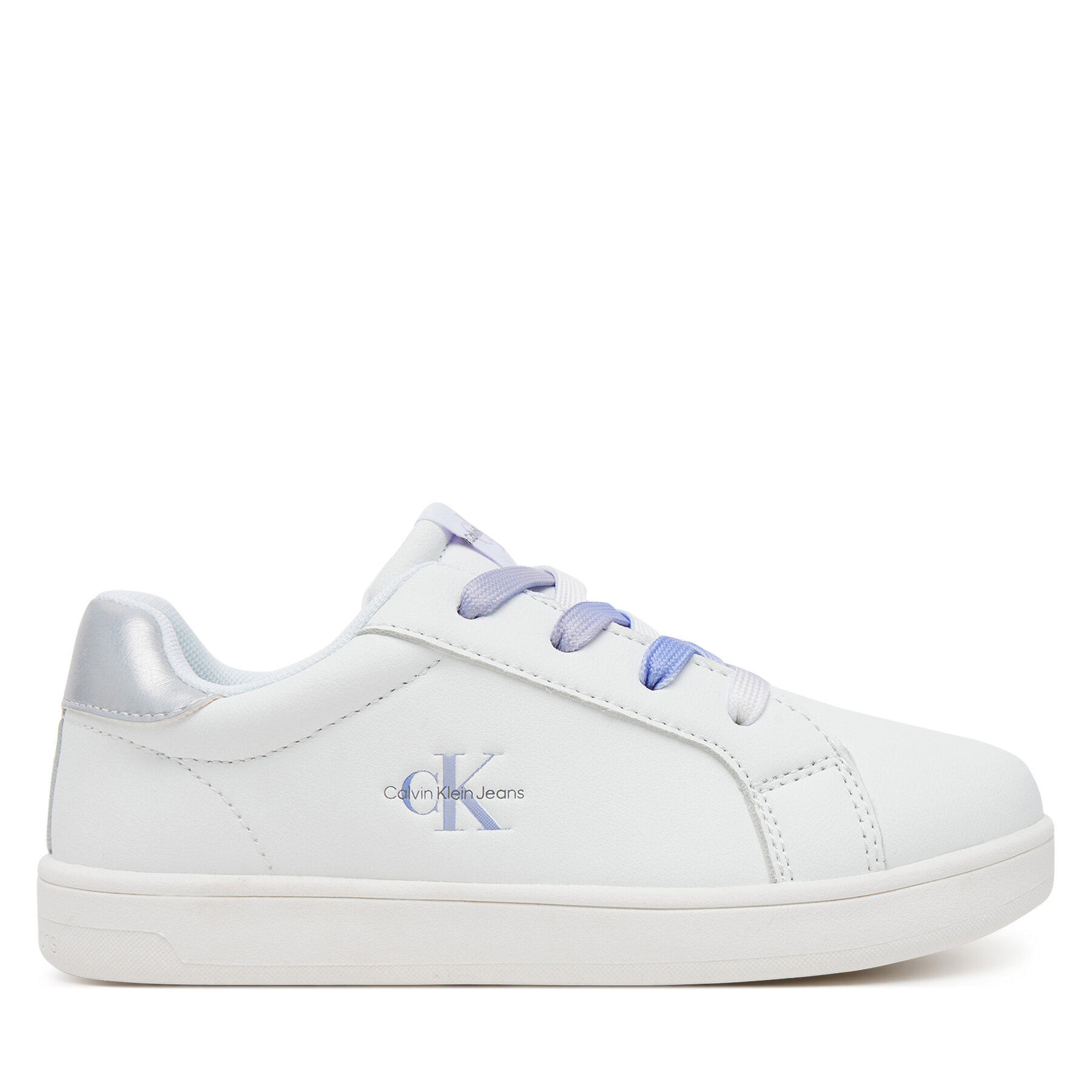 Sneakersy Calvin Klein Jeans Low Cut Lece-UP V1A9-82009-1355X S Biela