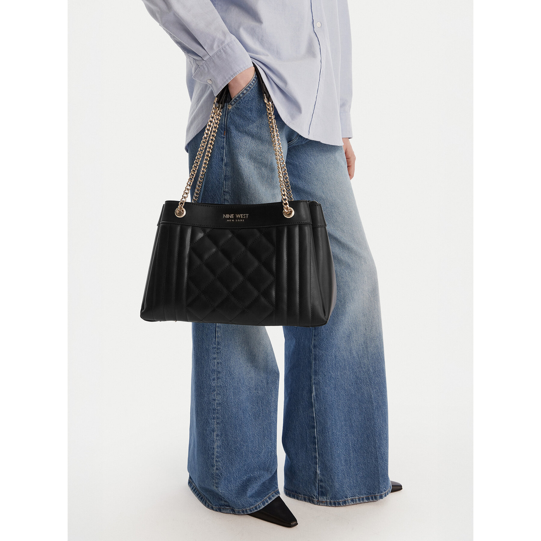 Geantă Nine West EO-Lafayette Luxe-LDA8706 Negru