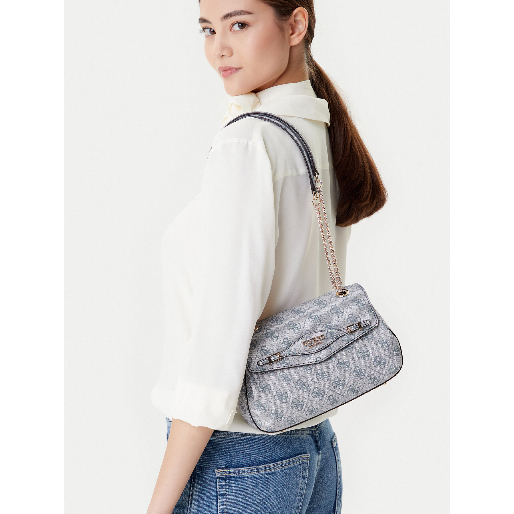 Geantă Guess Katya HWSG96 52210 Albastru