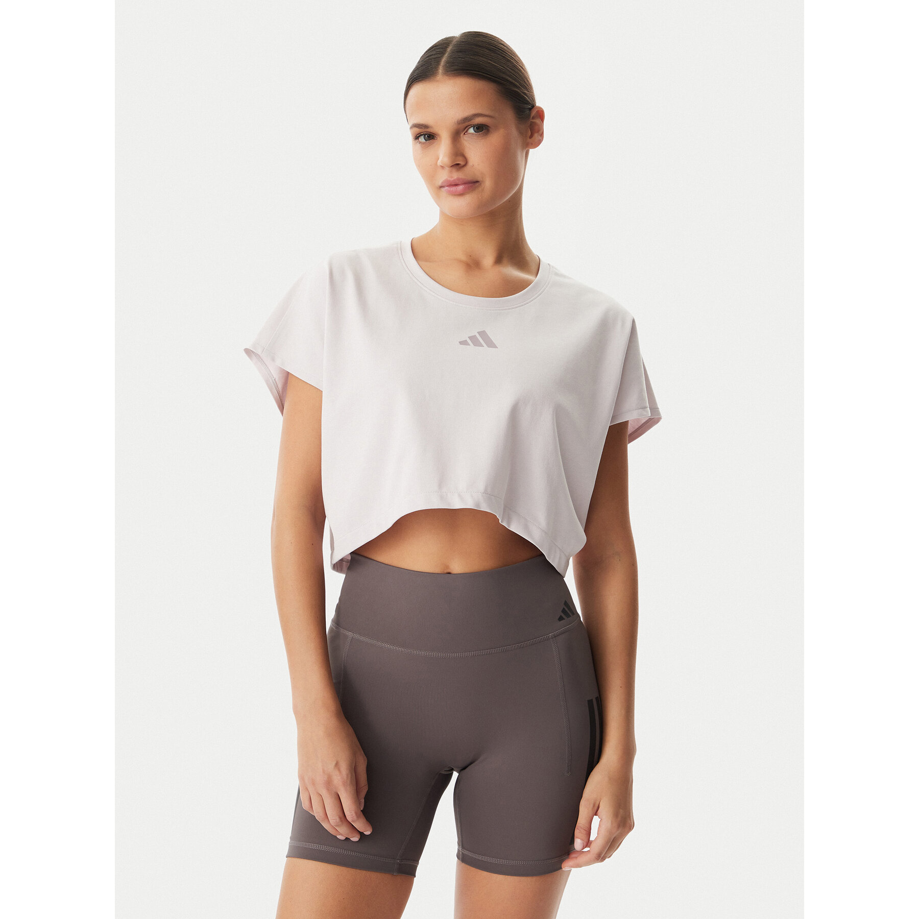 adidas T-Shirt Power Workout KE8052 Violett Loose Fit