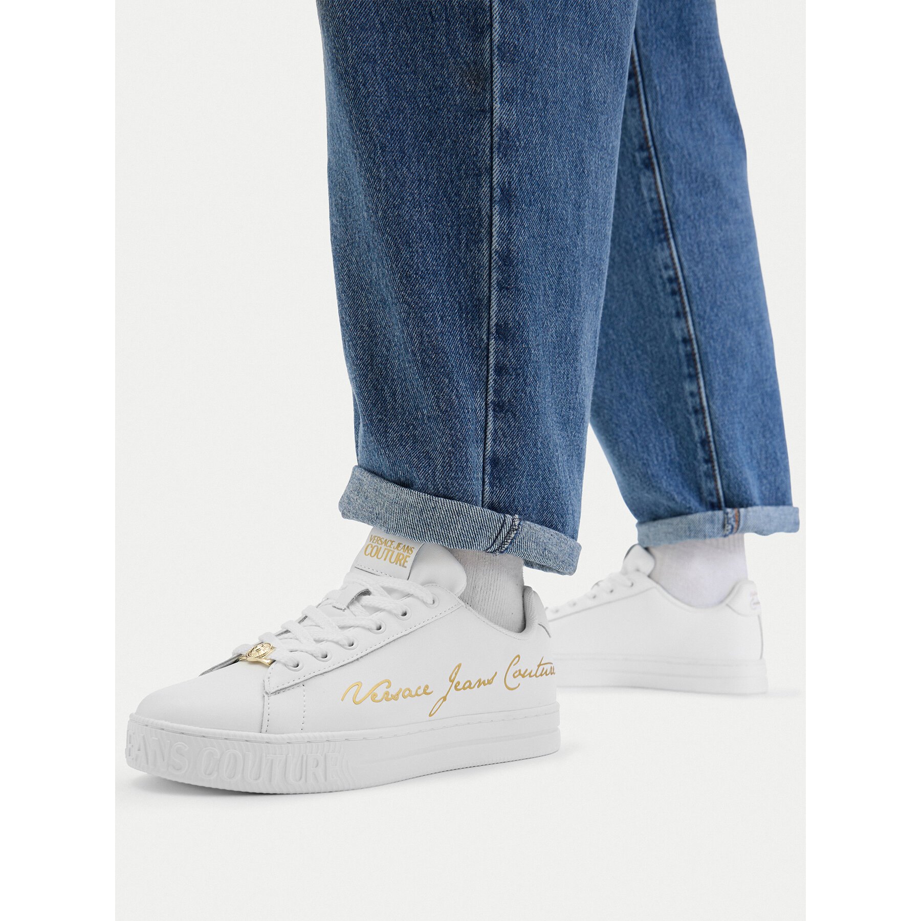 Сникърси Versace Jeans Couture 80VA3SKL ZPB77 G03 Бял