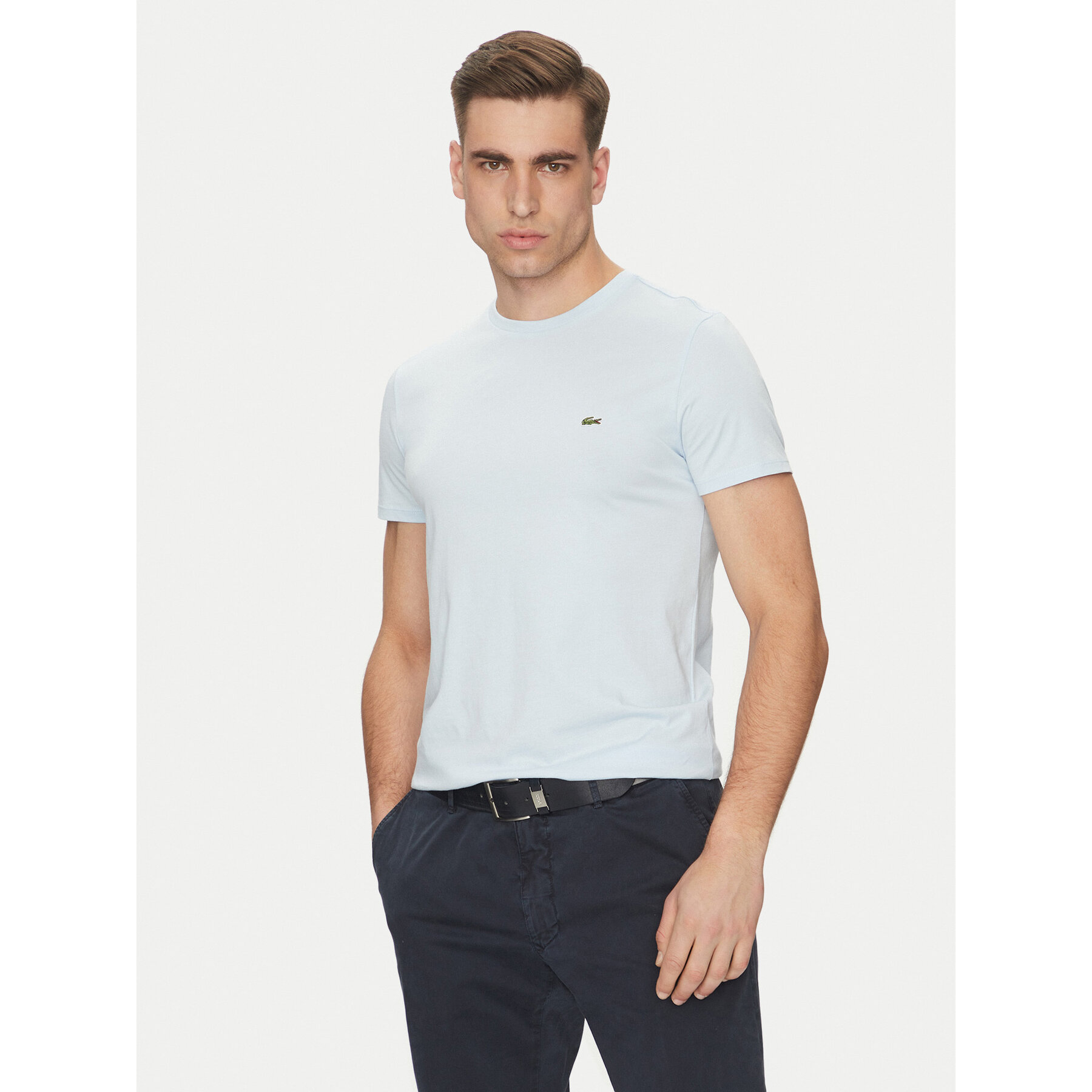 Lacoste T-shirt TH6709 Celeste Regular Fit