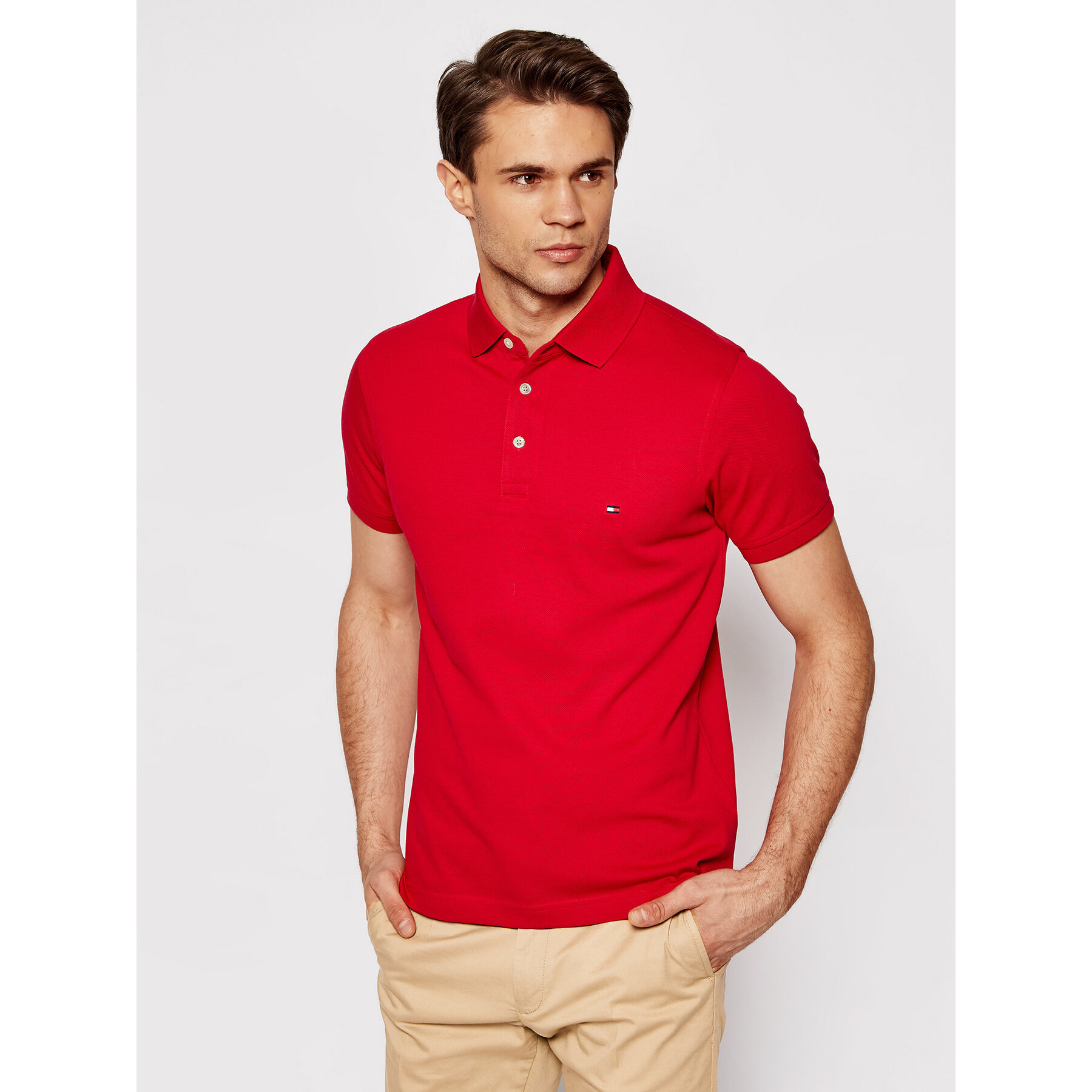 Tommy Hilfiger Tommy Hilfiger Polo 1985 MW0MW17771 Κόκκινο Slim Fit