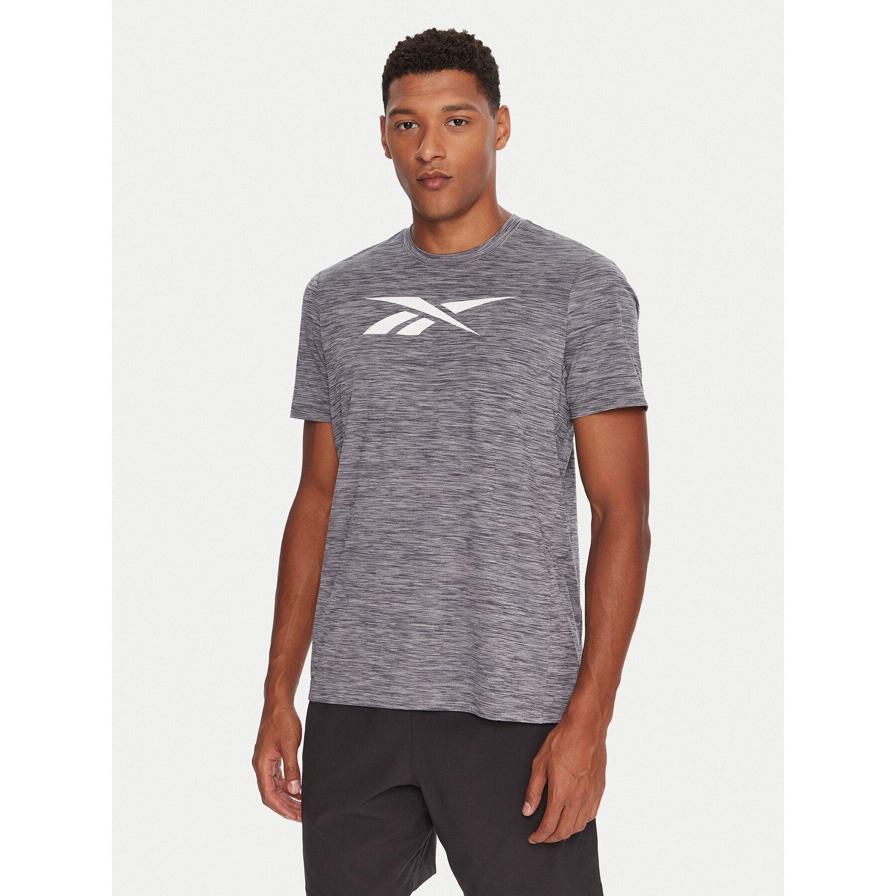 Reebok T-Shirt Vector Standard RK25179CCM Γκρι Regular Fit