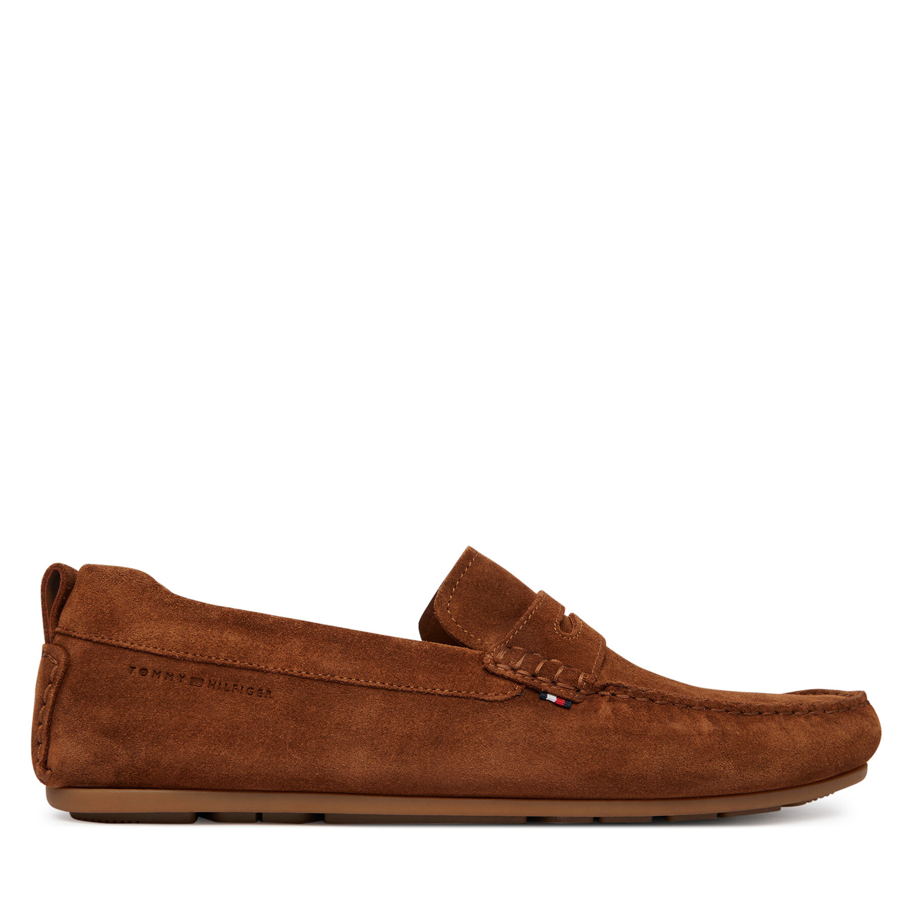 Mokasini Tommy Hilfiger Core Hilfiegr Suede Driver FM0FM05789 Écru