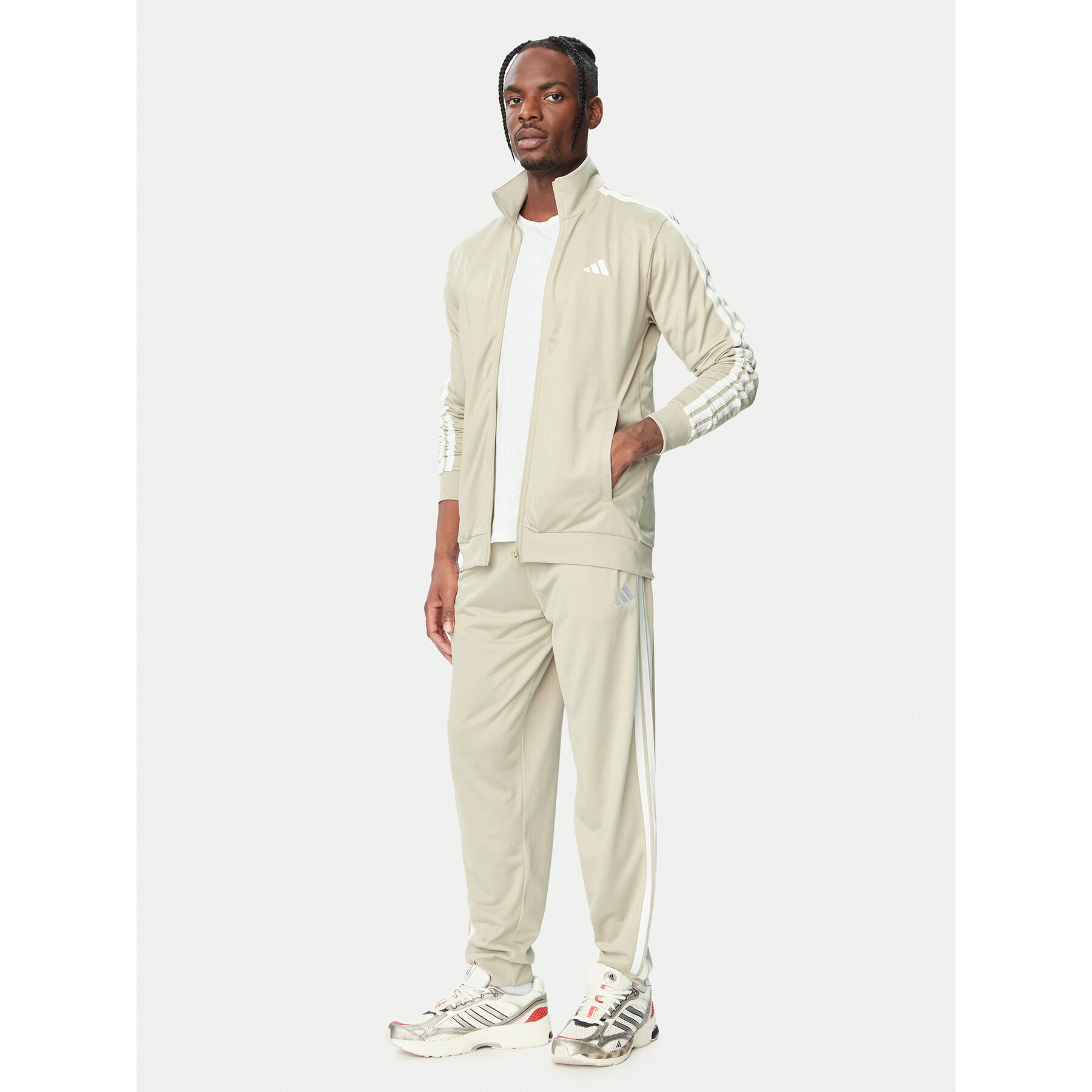 adidas Jogginganzug Dayready KY2276 Hellbeige Regular Fit