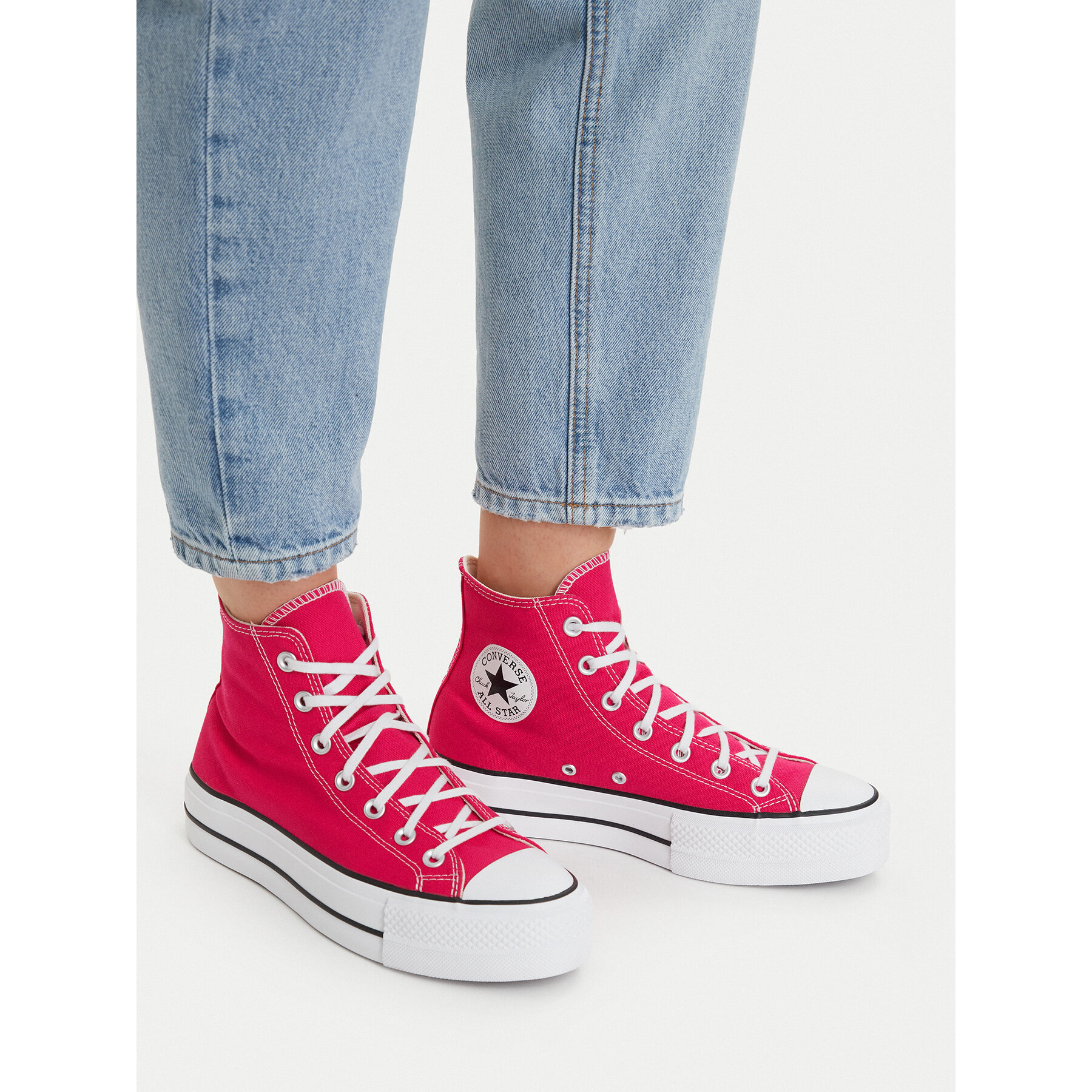 Teniși Converse Chuck Taylor All Star Lift Platform Hi A08288C Roz