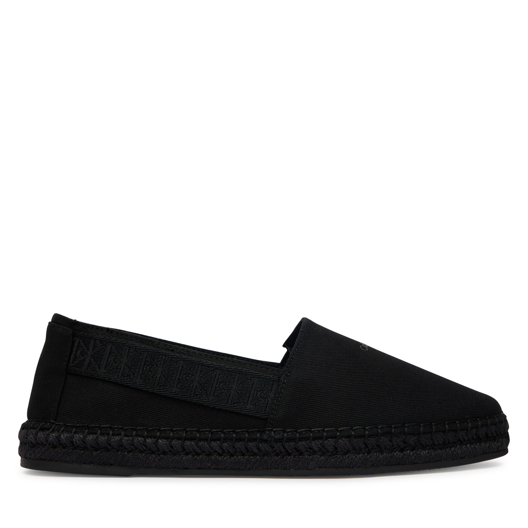 Espadrile Calvin Klein Espadrille Webbing Cv HM0HM02075 Negru