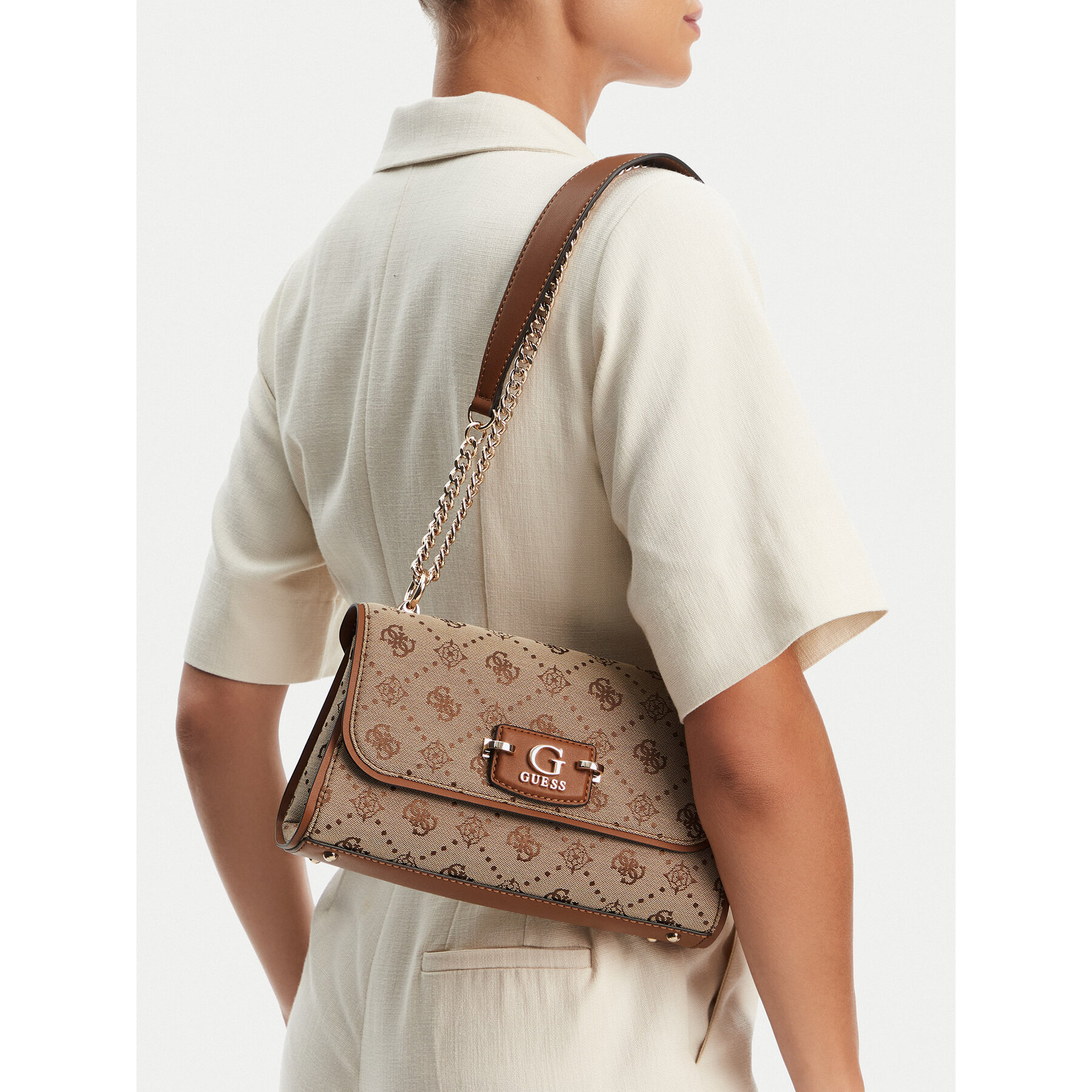 Дамска чанта Guess HWJP96 54210 Бежов