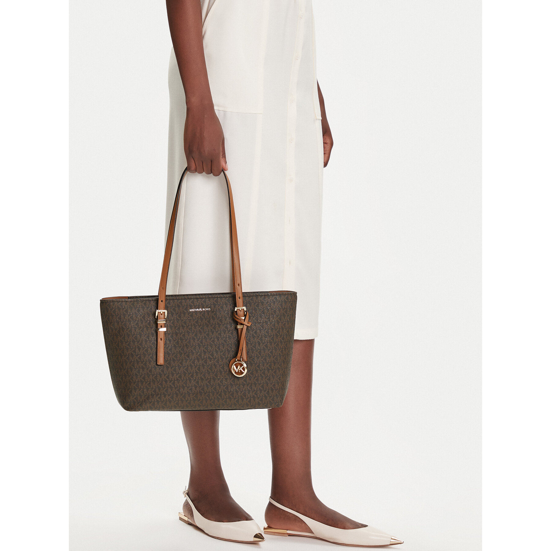 Torbica MICHAEL Michael Kors Quinn 30T5GQNT2B Smeđa