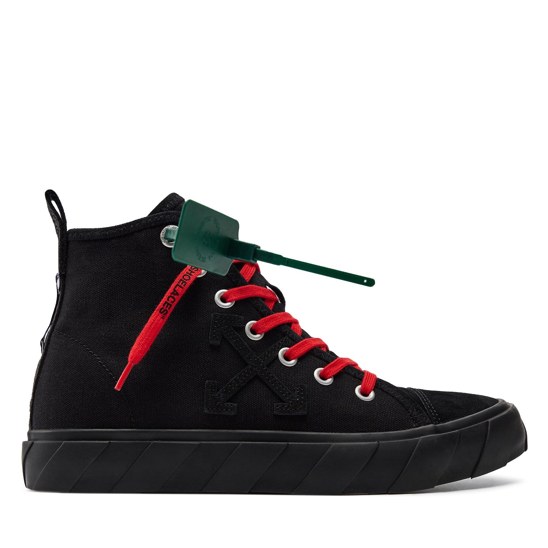 Scarpe da ginnastica Off-White Mid Top Vulcanized Canvas IA119S22LEA0011010 Nero
