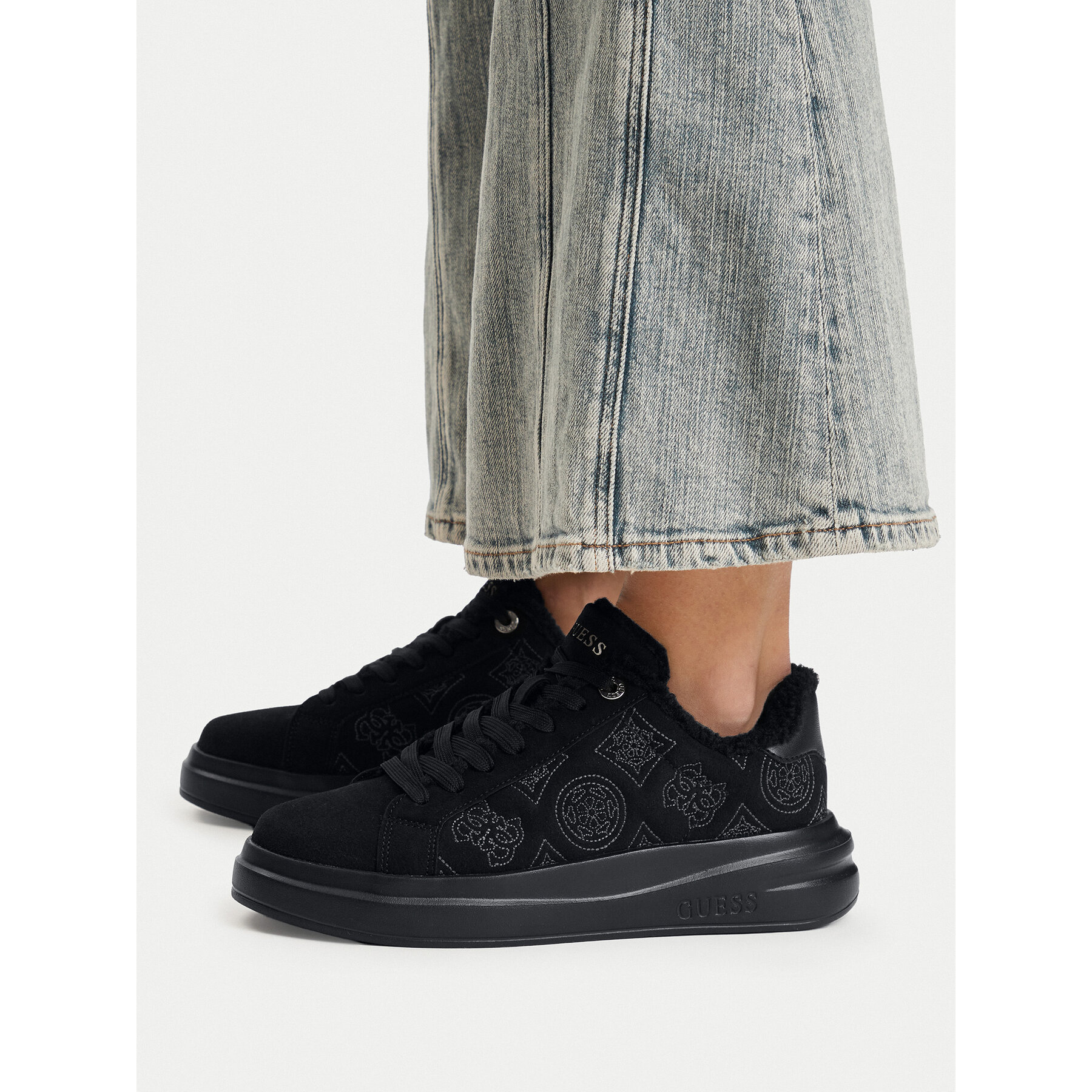 Сникърси Guess FLFEST ESU12 Черен