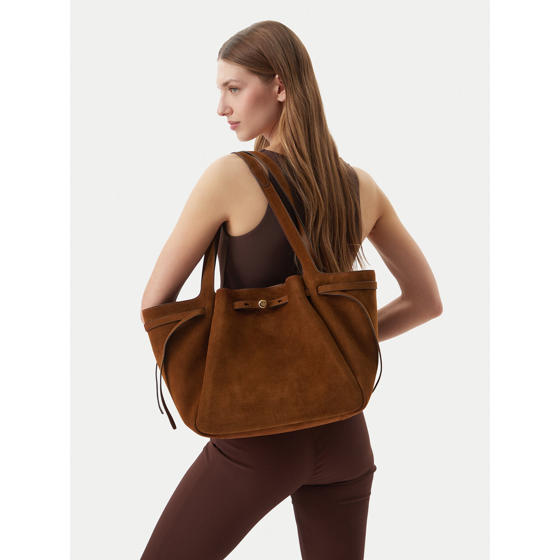 Ročna torba Tory Burch 178158 Rjava