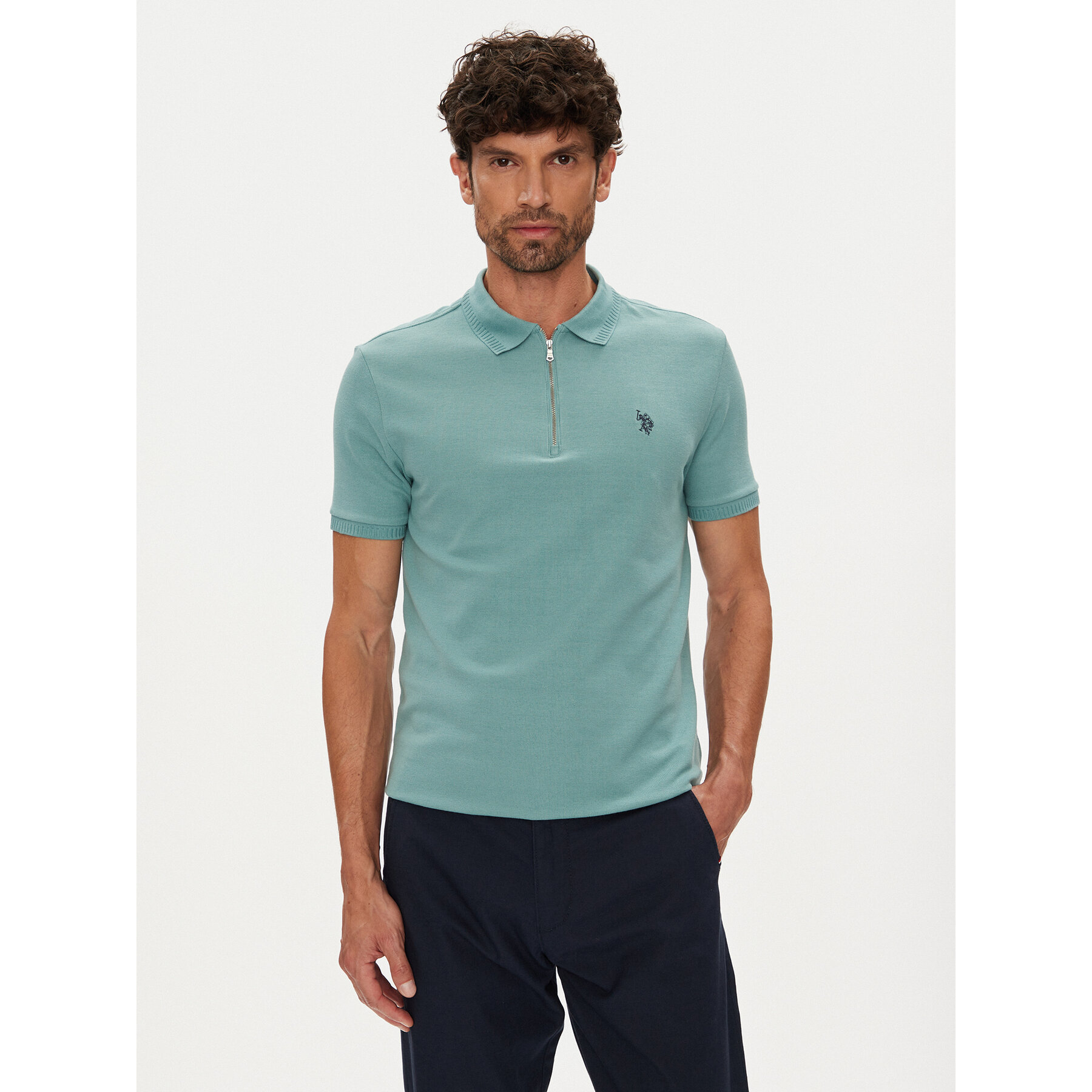 U.S. Polo Assn. Polo MUP3335 Zelena Regular Fit