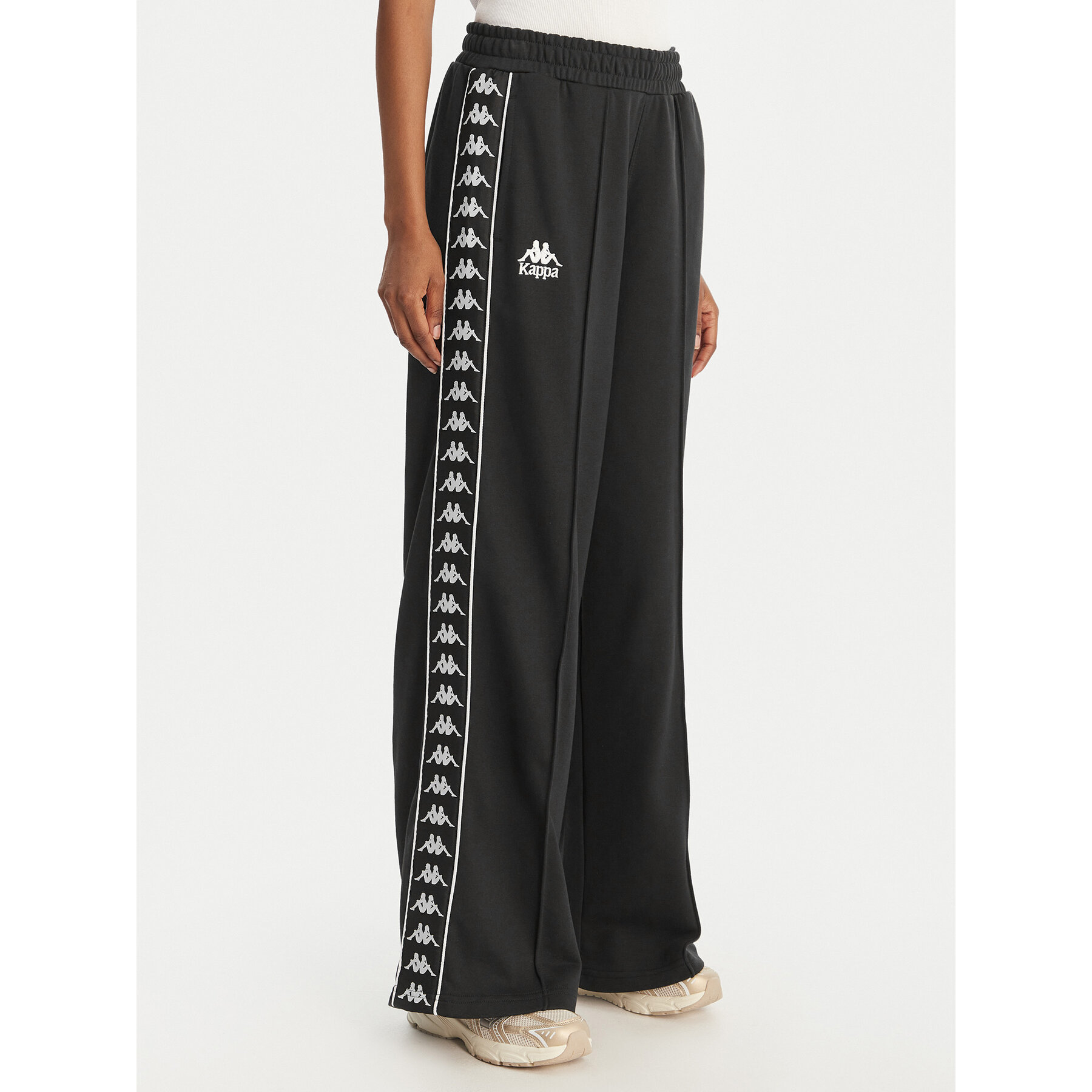 Kappa Donji dio trenerke Banda Malorie 37256WW Crna Regular Fit