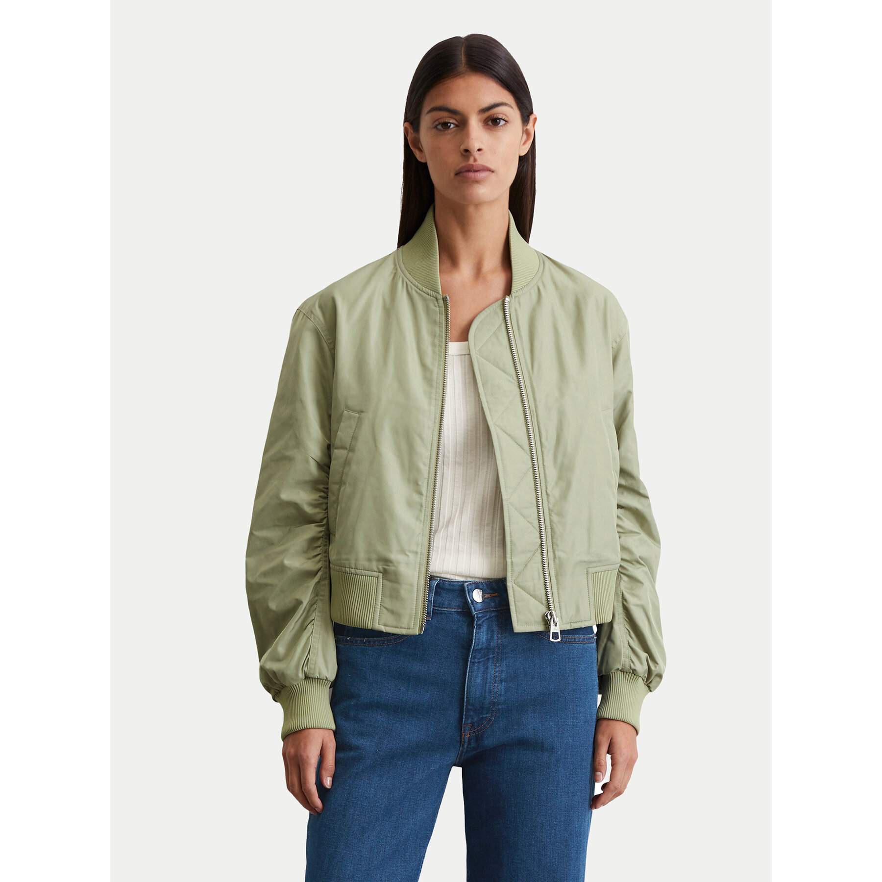 Marc O'Polo Bomberjacke 506 1270 70033 Grün Regular Fit