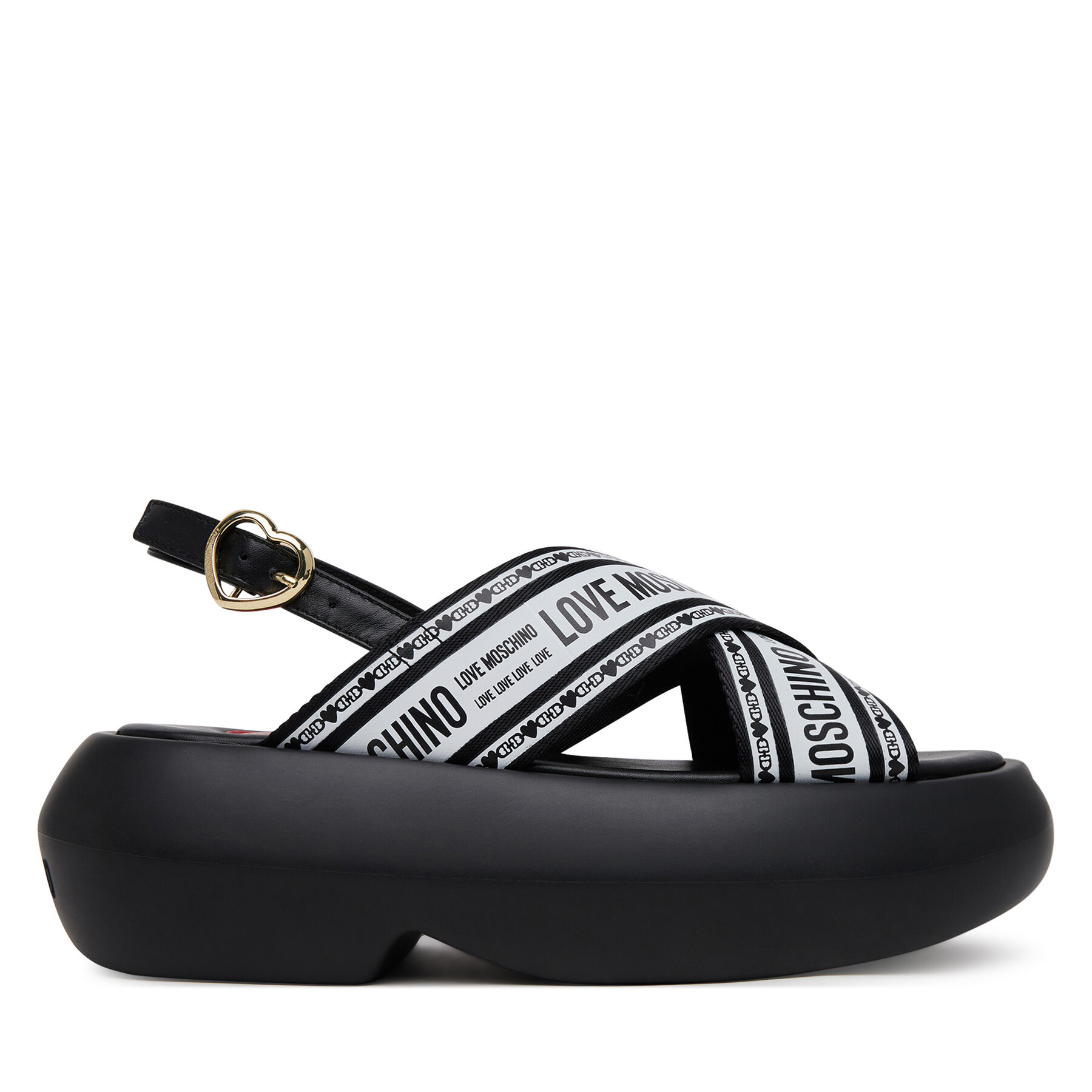 Szandál LOVE MOSCHINO JA16207I0MIX200A Fekete