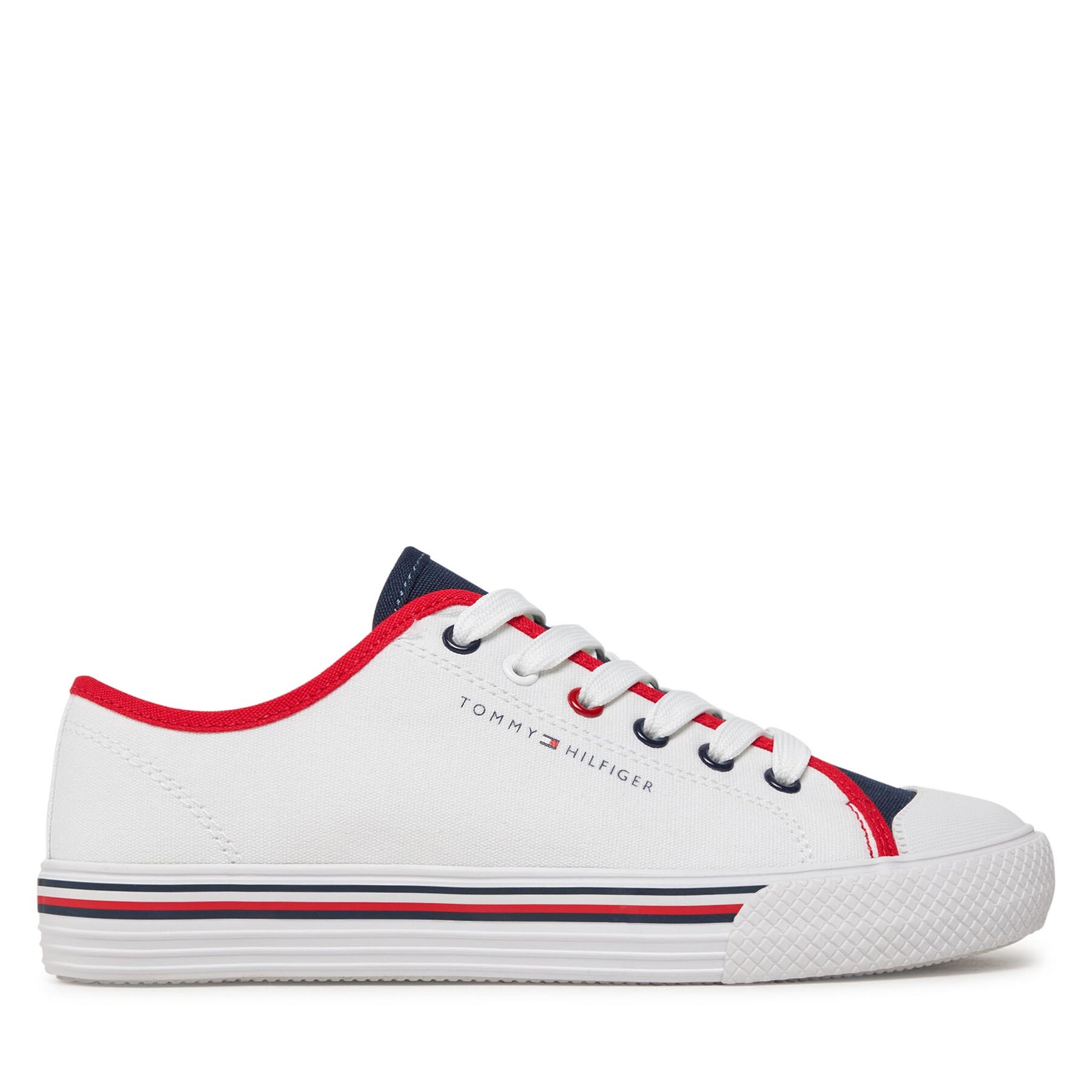 Tenisice Tommy Hilfiger Low Cut Lace Up Sneaker T3X9-33325-0890 S White/Blue/Red Y003