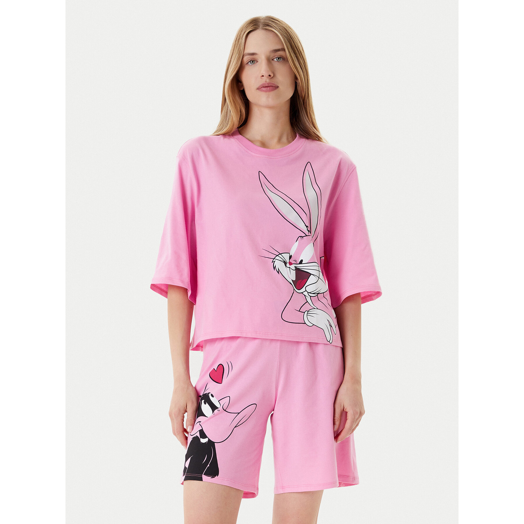 United Colors Of Benetton United Colors Of Benetton Πιτζάμα 30963P03W Ροζ Regular Fit