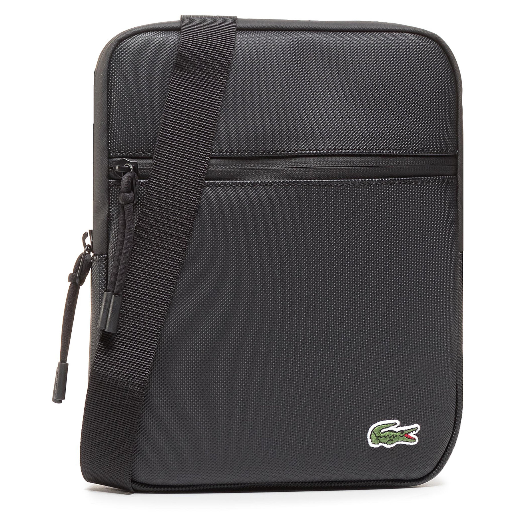 Saszetka Lacoste Czarny M Flat Crossover NH3308LV