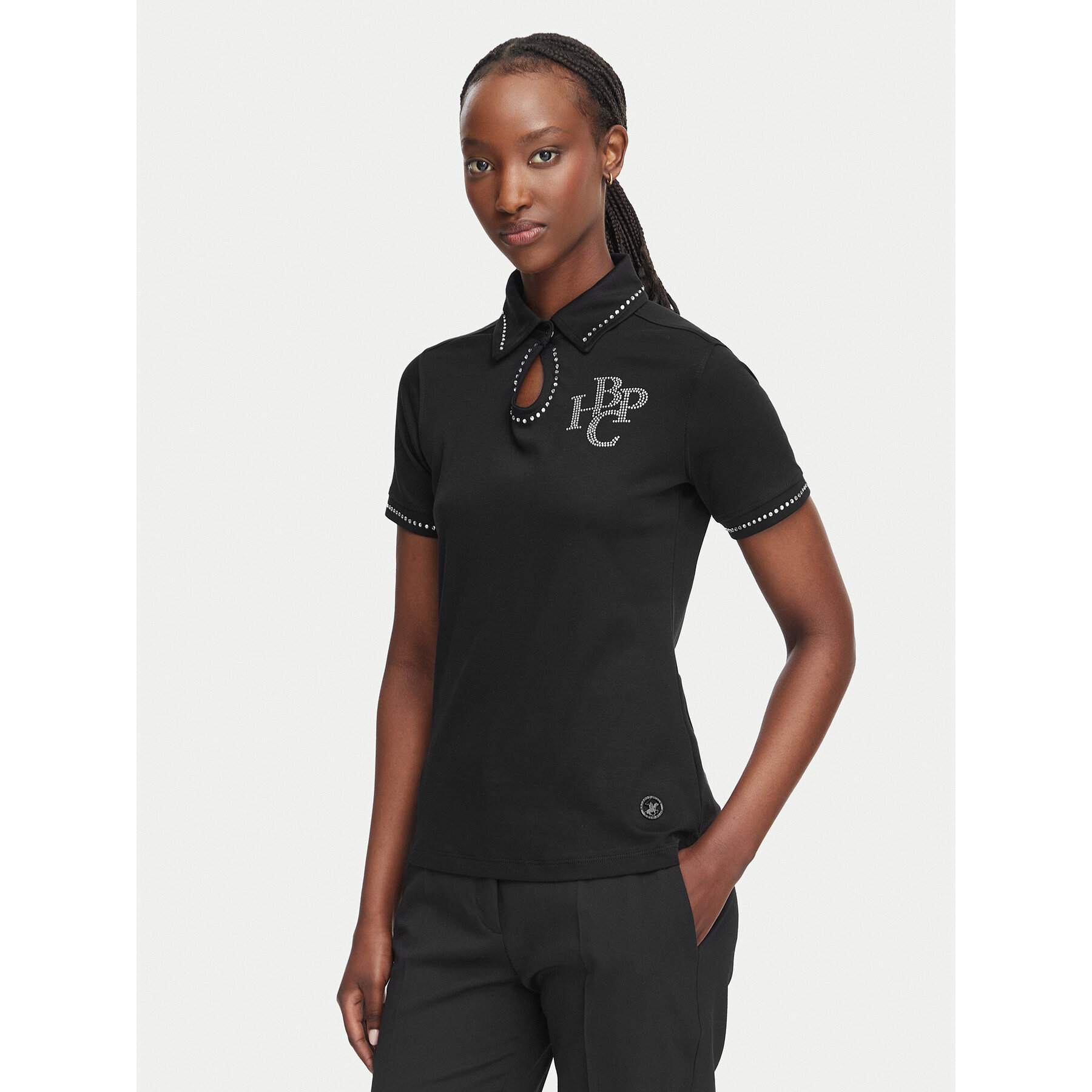 Beverly Hills Polo Club Poloshirt L2601-HR Schwarz Regular Fit