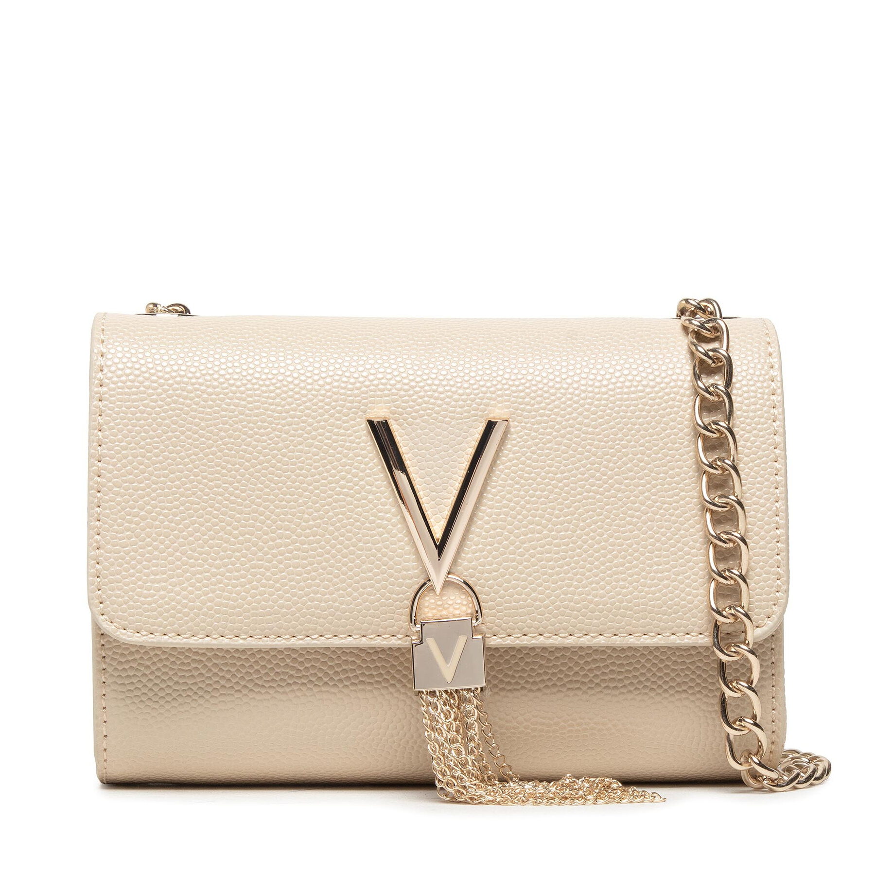 Ročna torba Valentino Divina VBS1R403G Kremna
