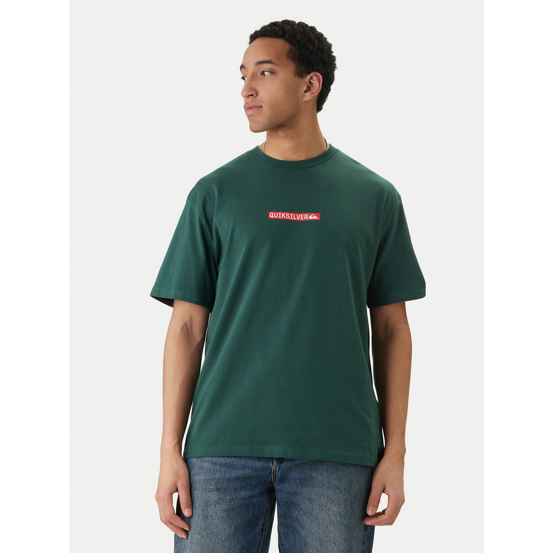 Quiksilver Majica Dna Clicker EQYZT08207 Zelena Regular Fit