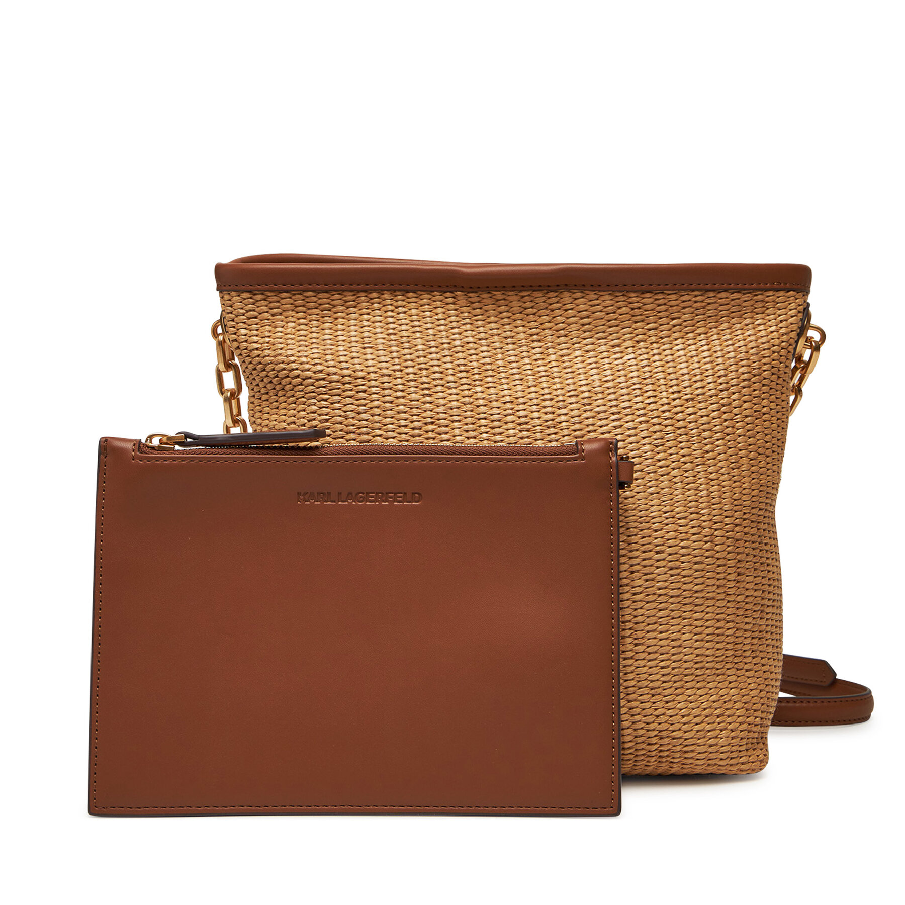 Дамска чанта KARL LAGERFELD A2W30203 Бежов