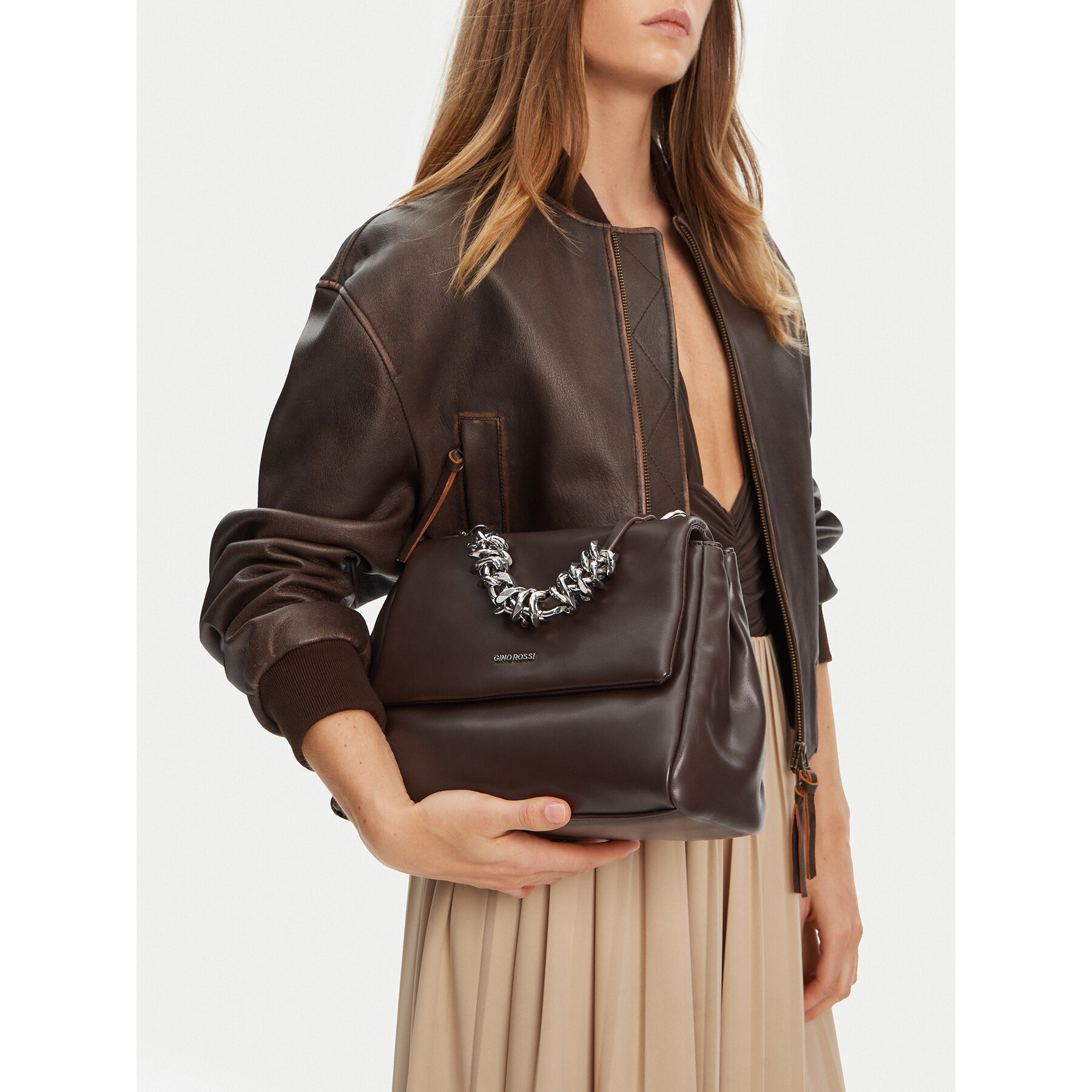 Borsetta Gino Rossi CEO-LARA-LDA8144A Marrone