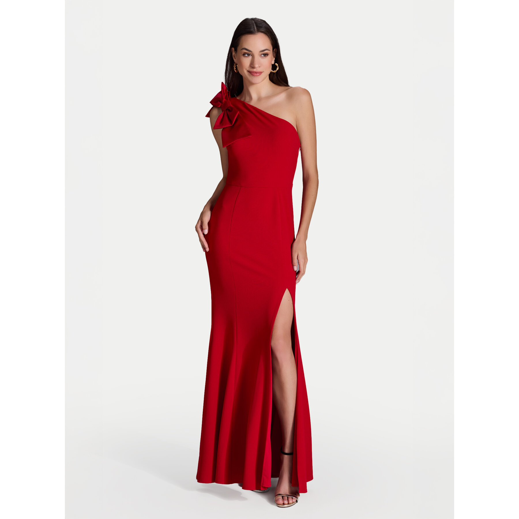 Swing Abendkleid 5AI00600 Rot Slim Fit