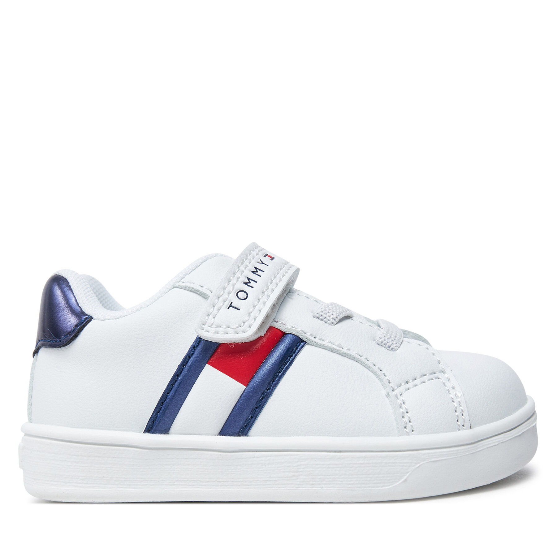 Zapatillas Tommy Hilfiger Signature Tape Hook And Loop Sneakers T1A9-33516-1351 Blanco