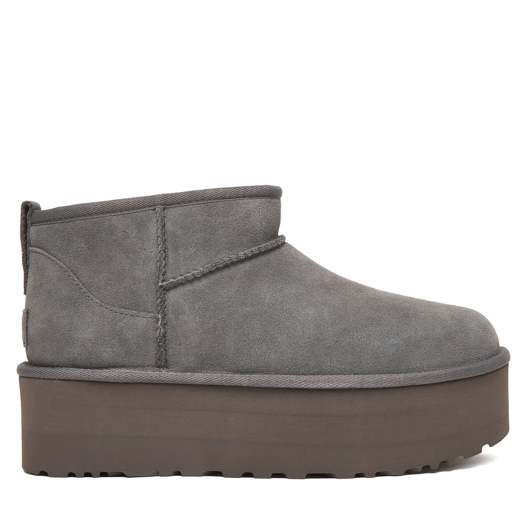 Snehule Ugg W Classic Ultra Mini Platform 1135092 Sivá