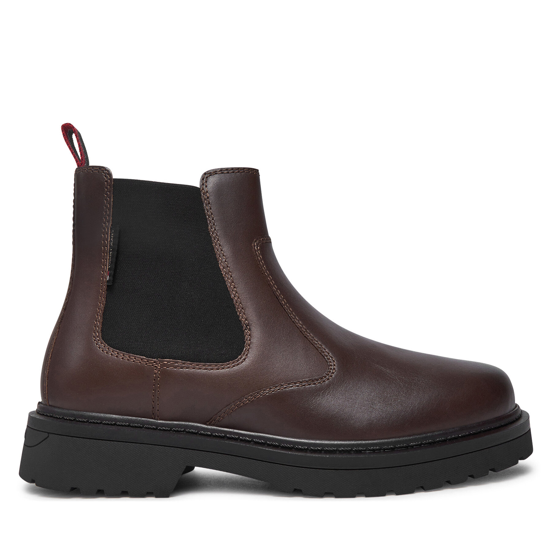 Męskie Sztyblety Tommy Jeans, Rozmiar 44 Brązowy Tjm Chelsea Boot EM0EM01469