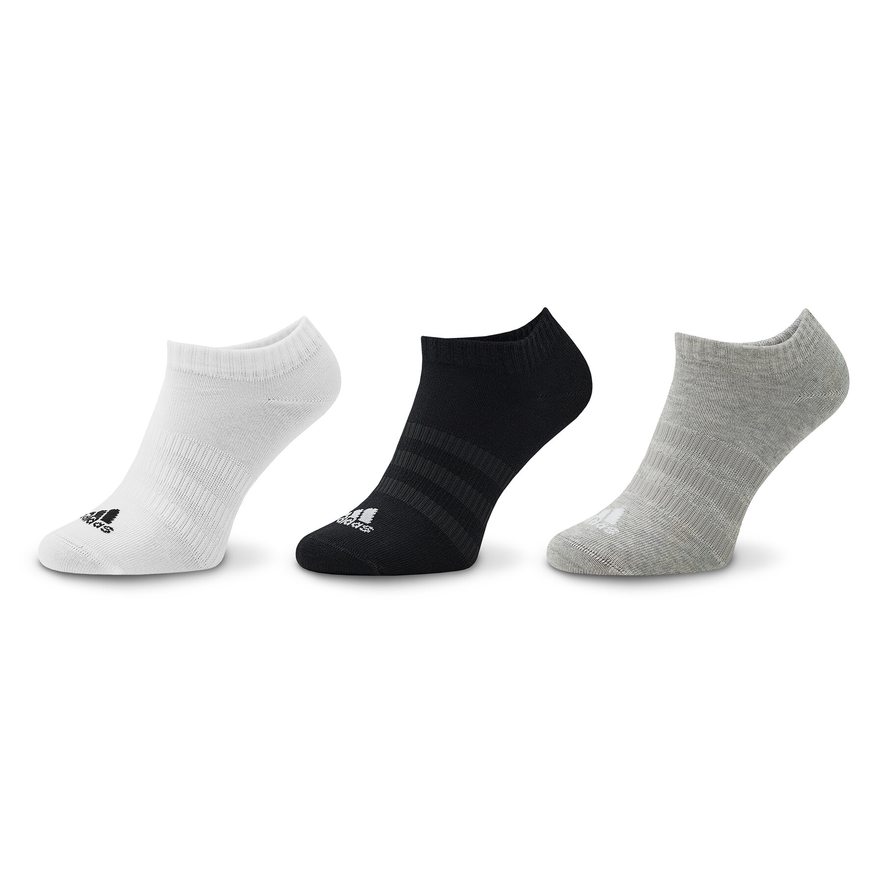 Steps unisex adidas Thin and Light Sportswear Low-Cut Socks 3 Pairs IC1337 Grå