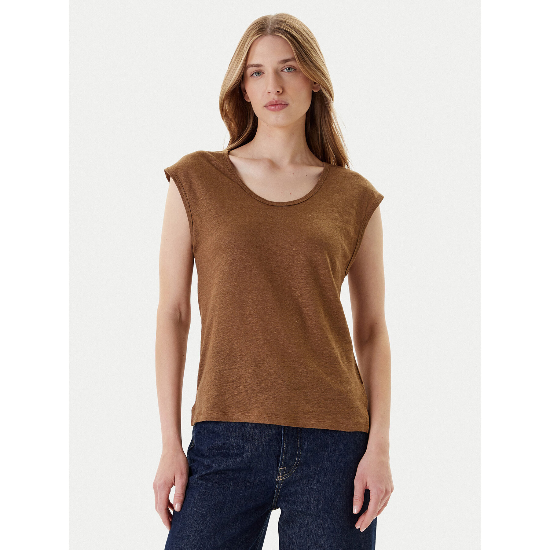 United Colors Of Benetton T-shirt 37UJE16B1 Marrone Regular Fit