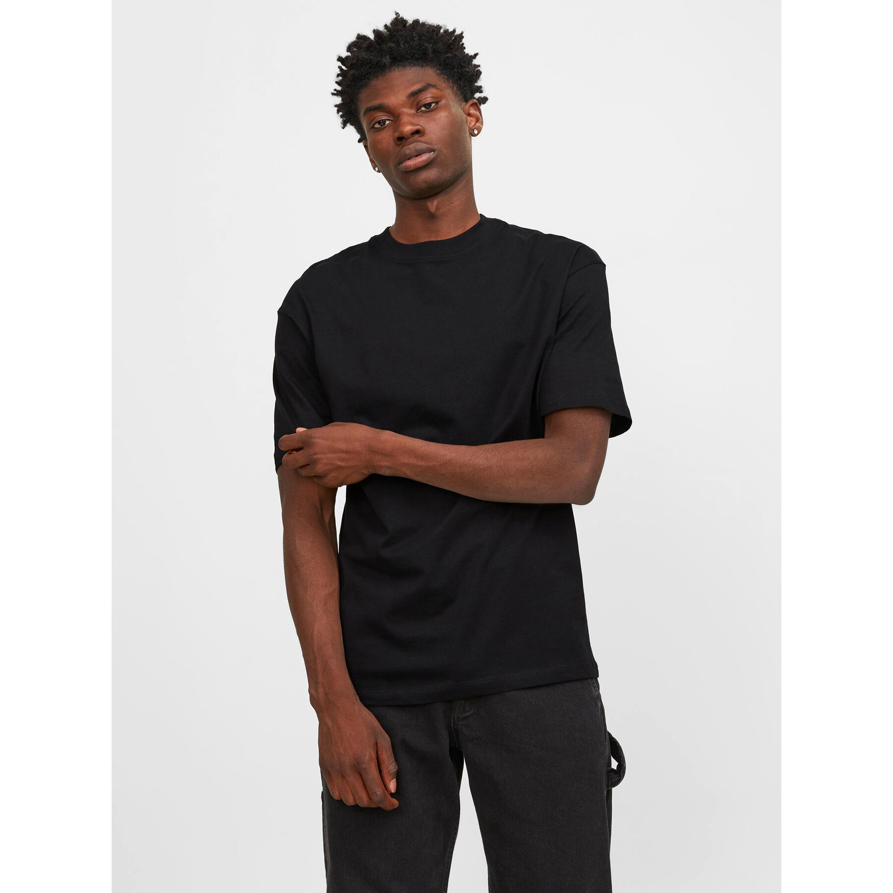 Jack & Jones Póló Bradley 12249319 Fekete Regular Fit