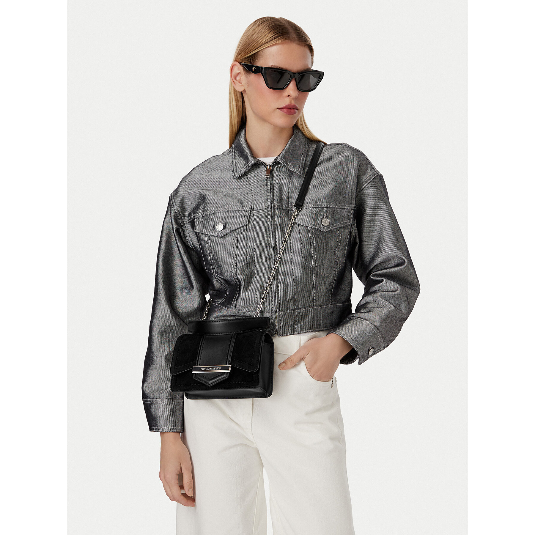 Kabelka KARL LAGERFELD A4W30276 Čierna