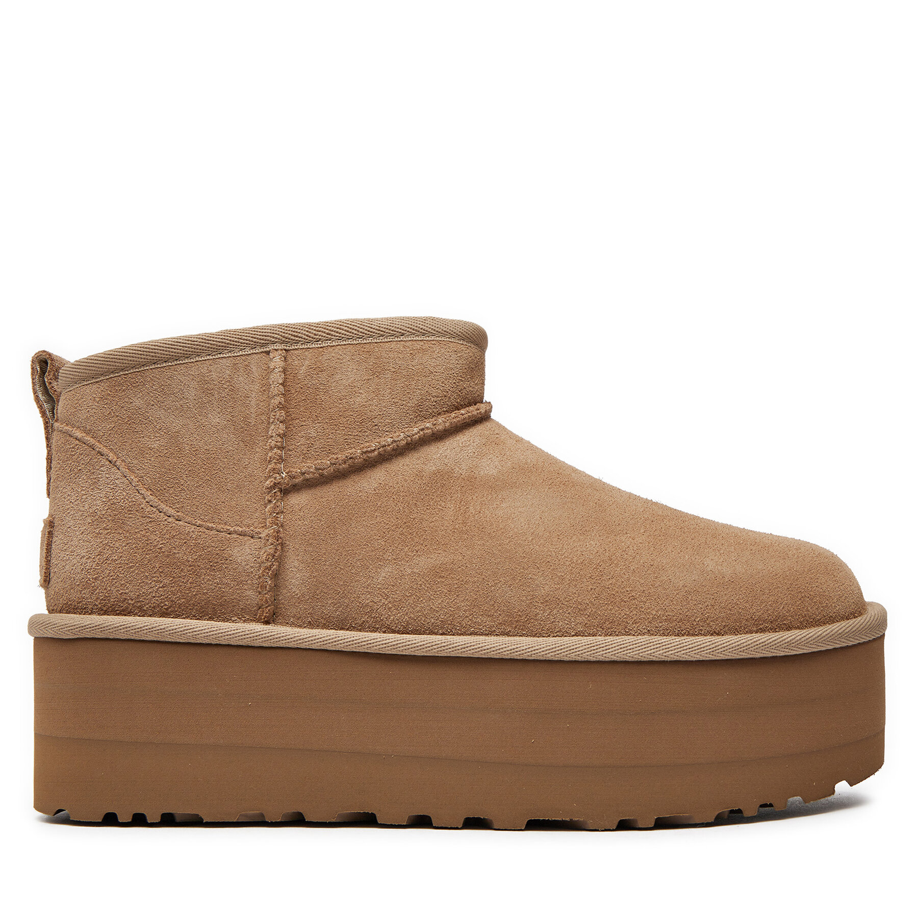 Damen Schneeschuhe Ugg, Schuhgröße 40, Beige, Classic Ultra Mini Platform 1135092