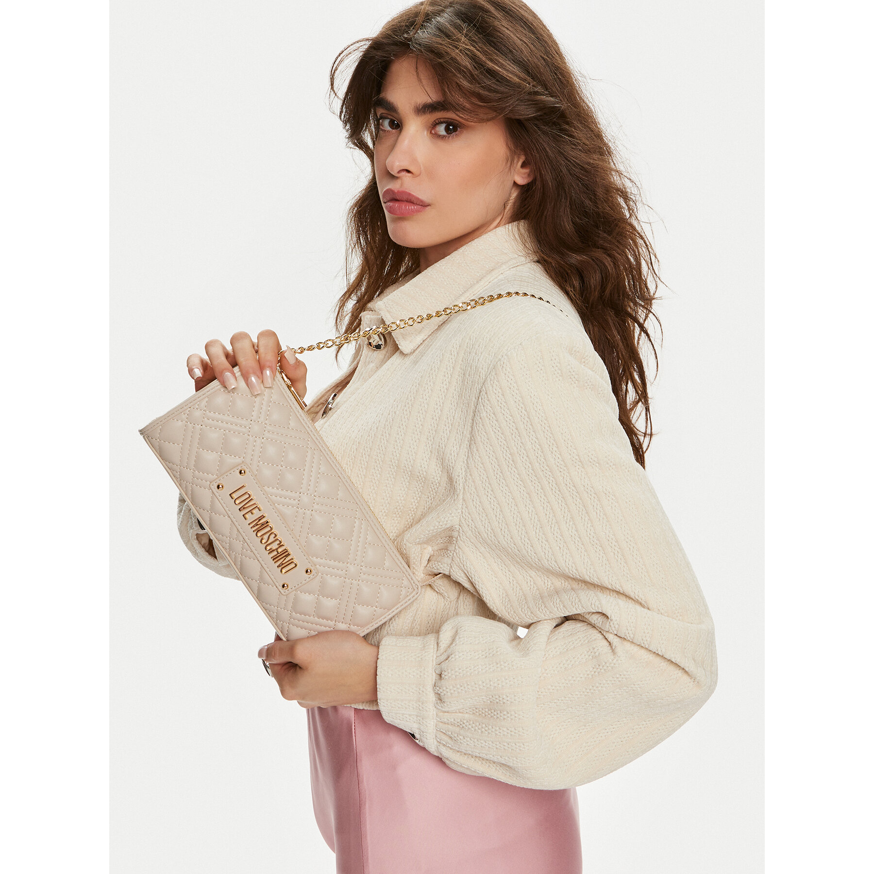Kabelka LOVE MOSCHINO JC4011PP1LLA0110 Krémová