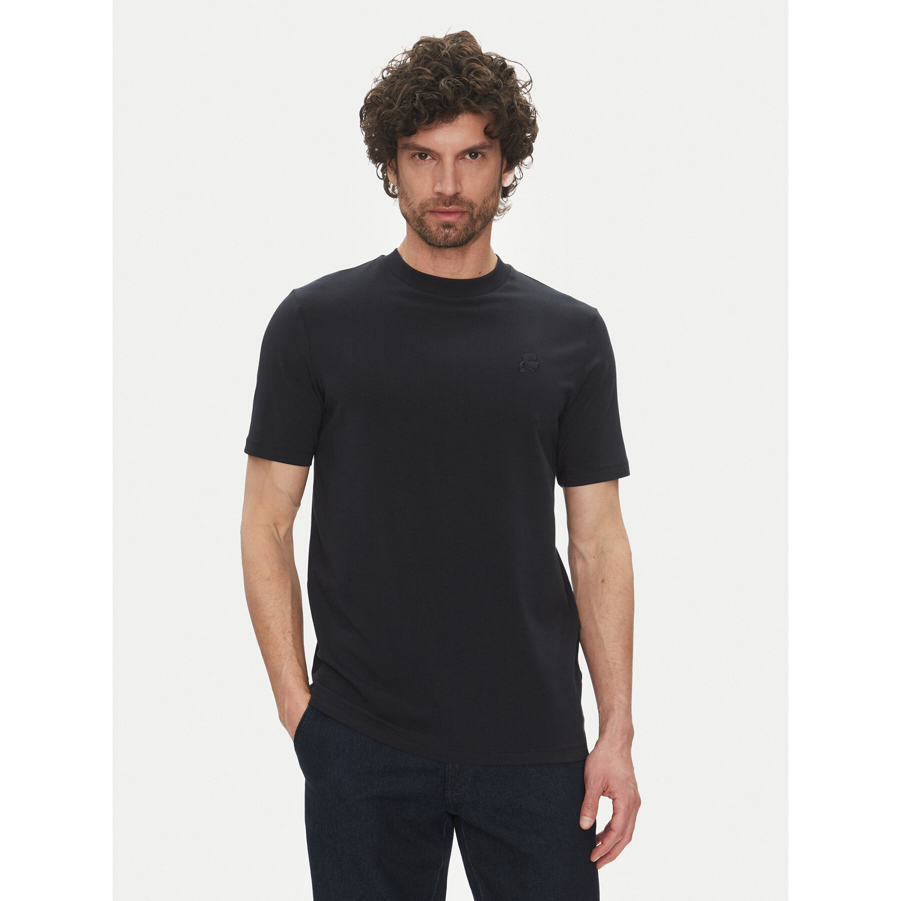 KARL LAGERFELD Póló 755750 552221 Sötétkék Regular Fit