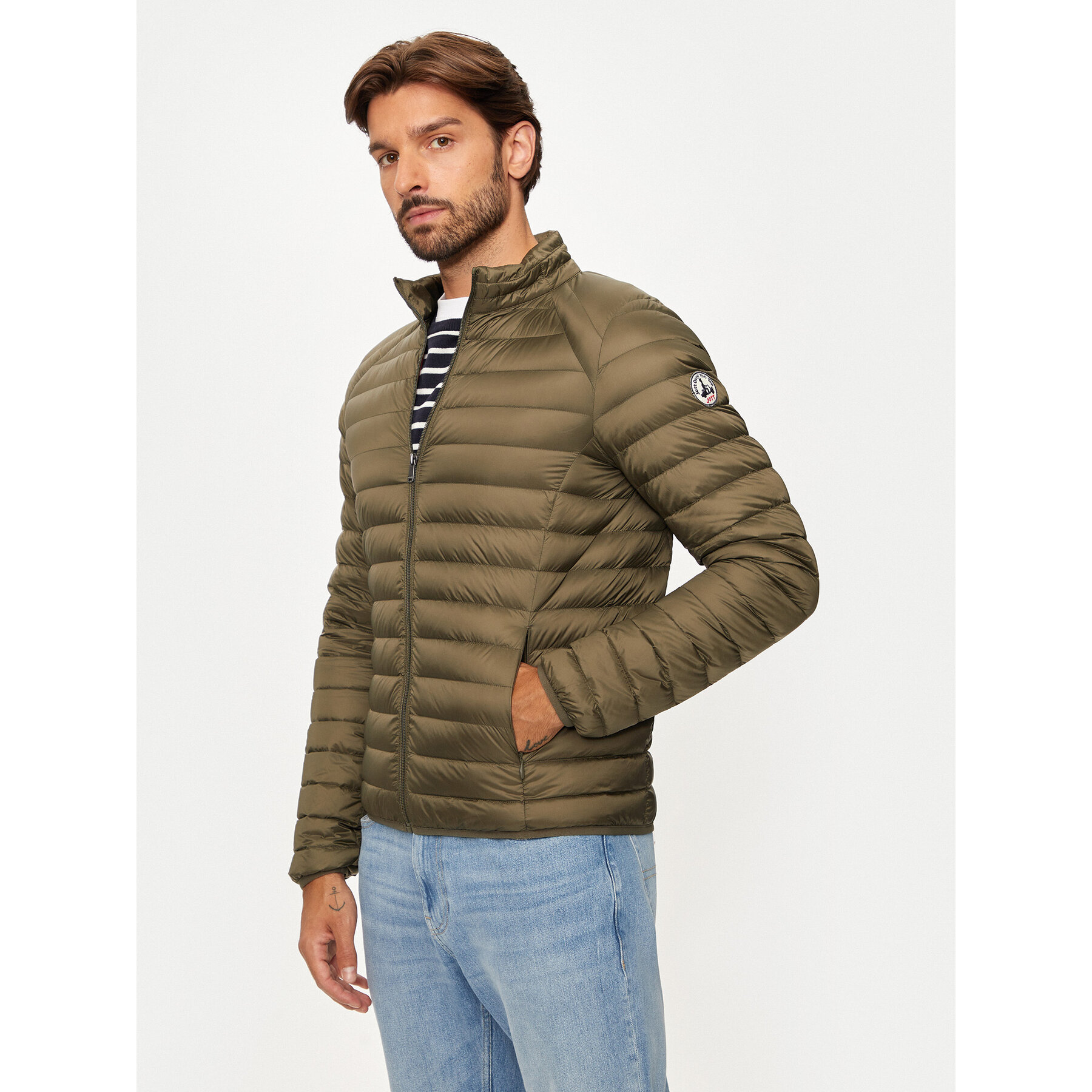 Jott Daunenjacke Mat P000MDOW02 Grün Slim Fit