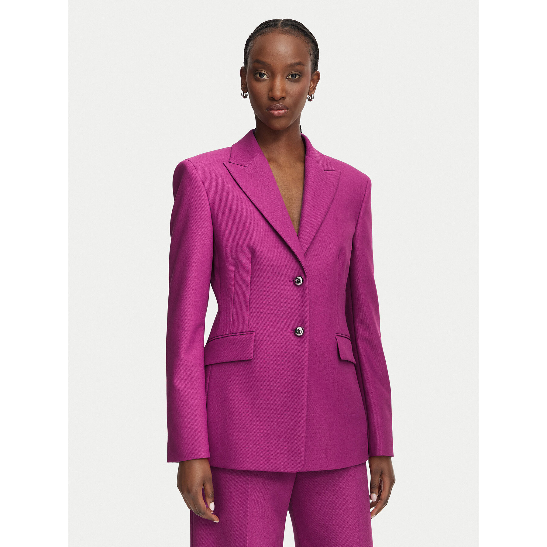 HUGO Sakko Asmalla 50566118 Violett Regular Fit