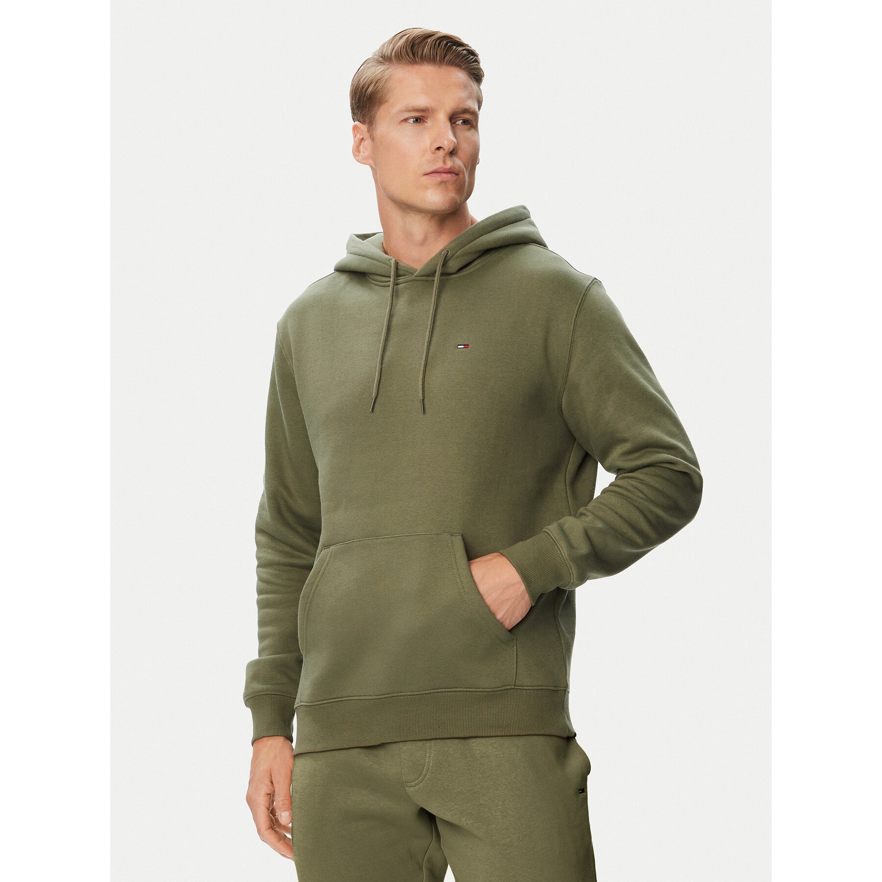 Tommy Jeans Sweatshirt DM0DM20742 Grün Regular Fit