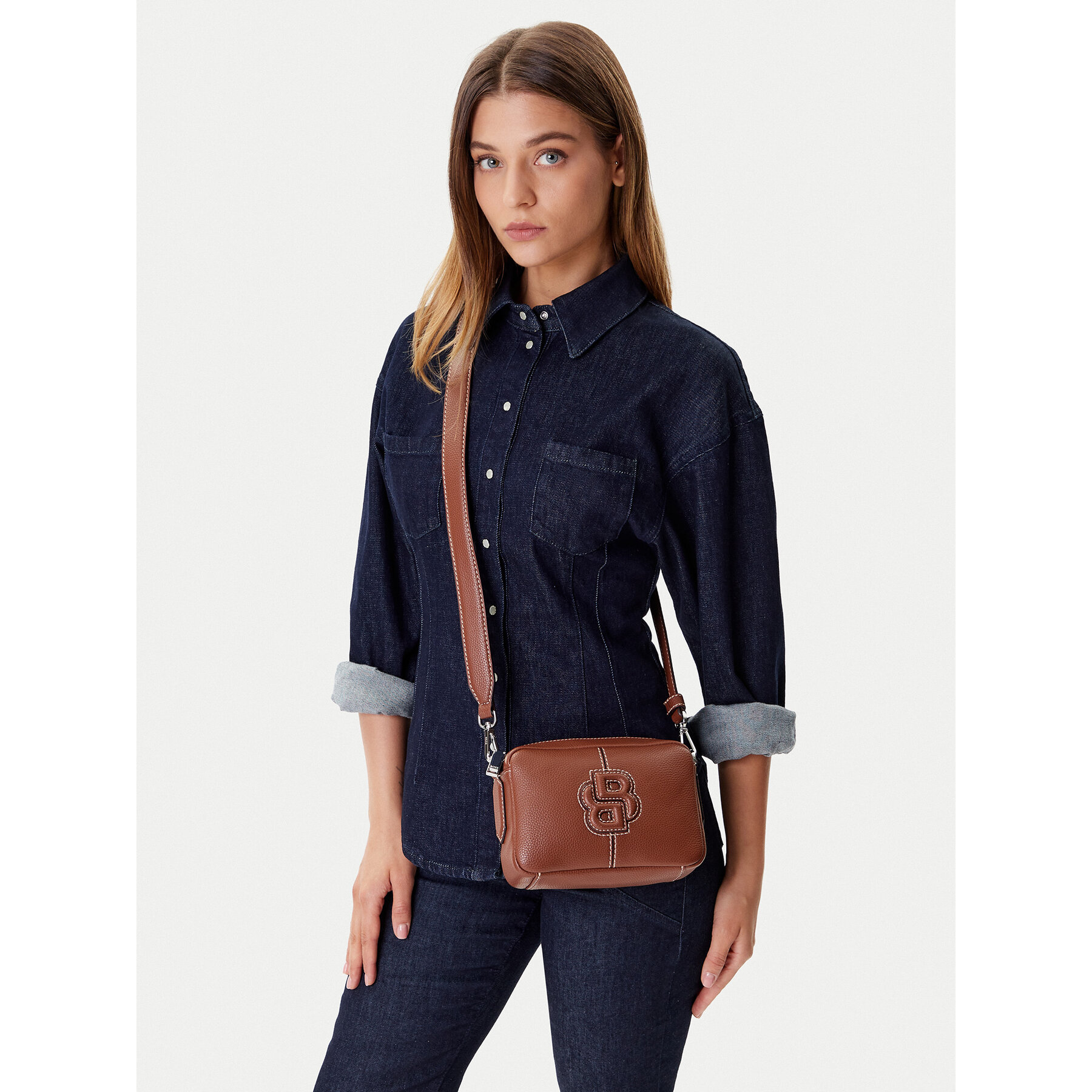 Дамска чанта BOSS 50547969 Кафяв