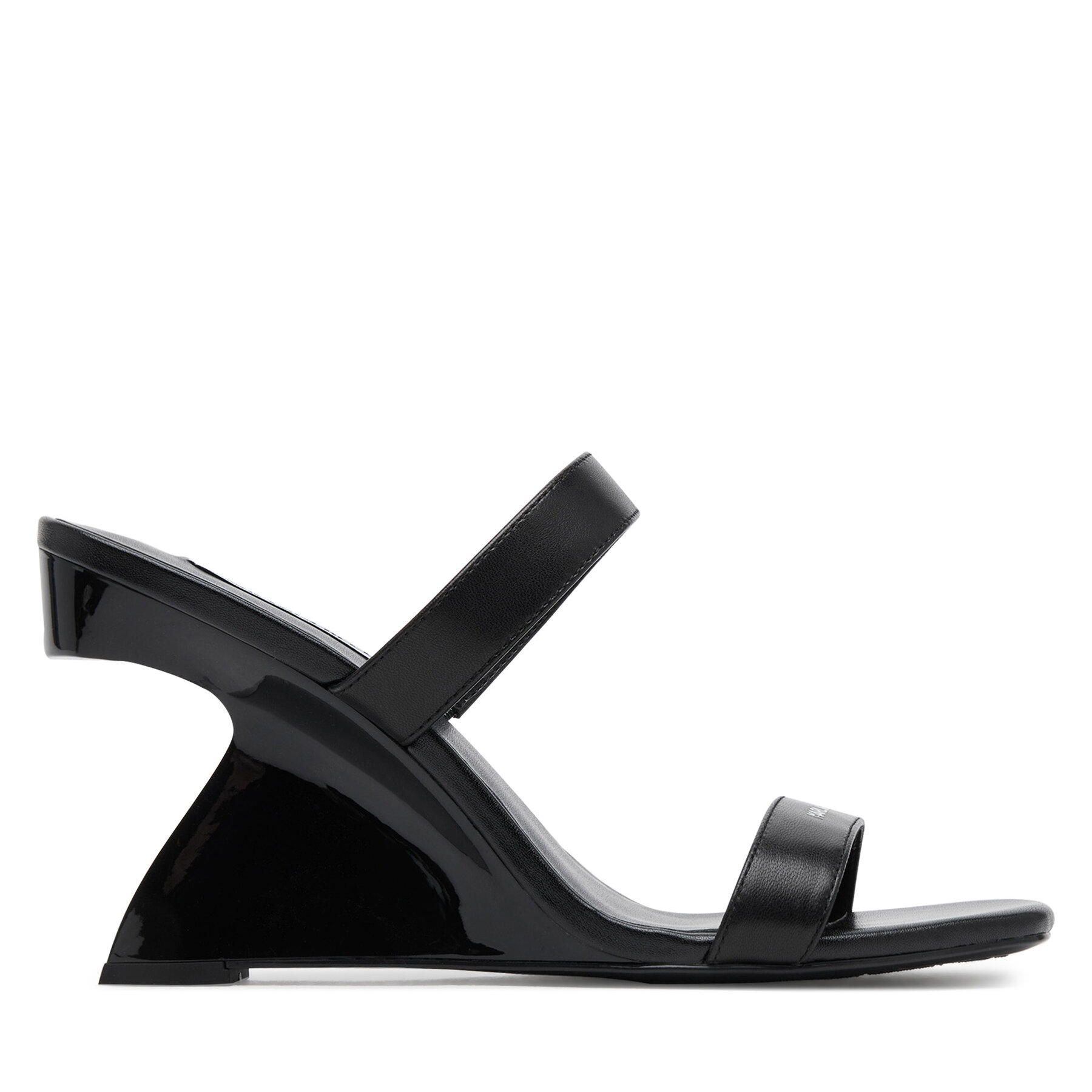 Δερμάτινες παντόφλες Karl Lagerfeld WAVERLY KL34611.000 μαυρο