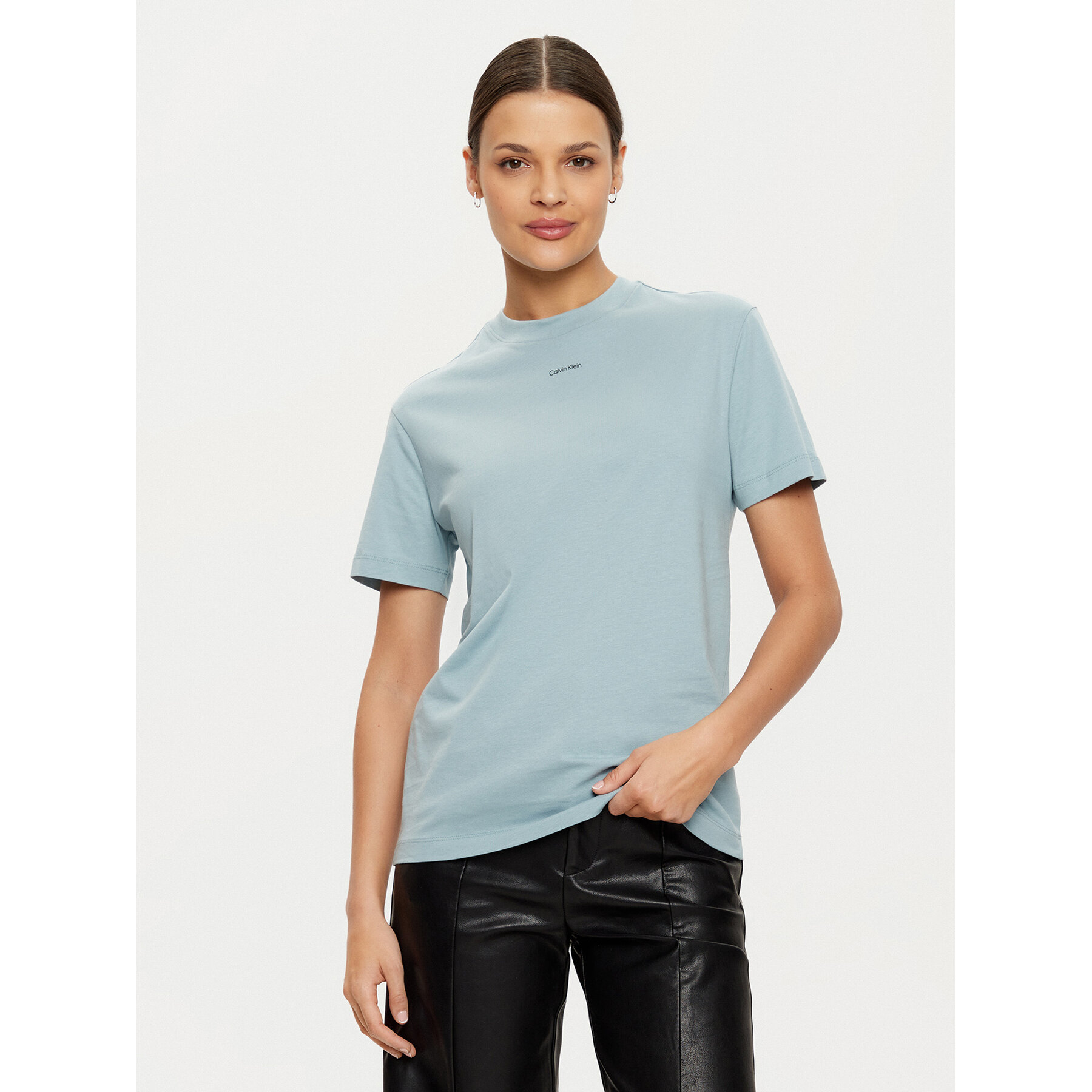 Calvin Klein T-shirt K20K207519 Celeste Regular Fit