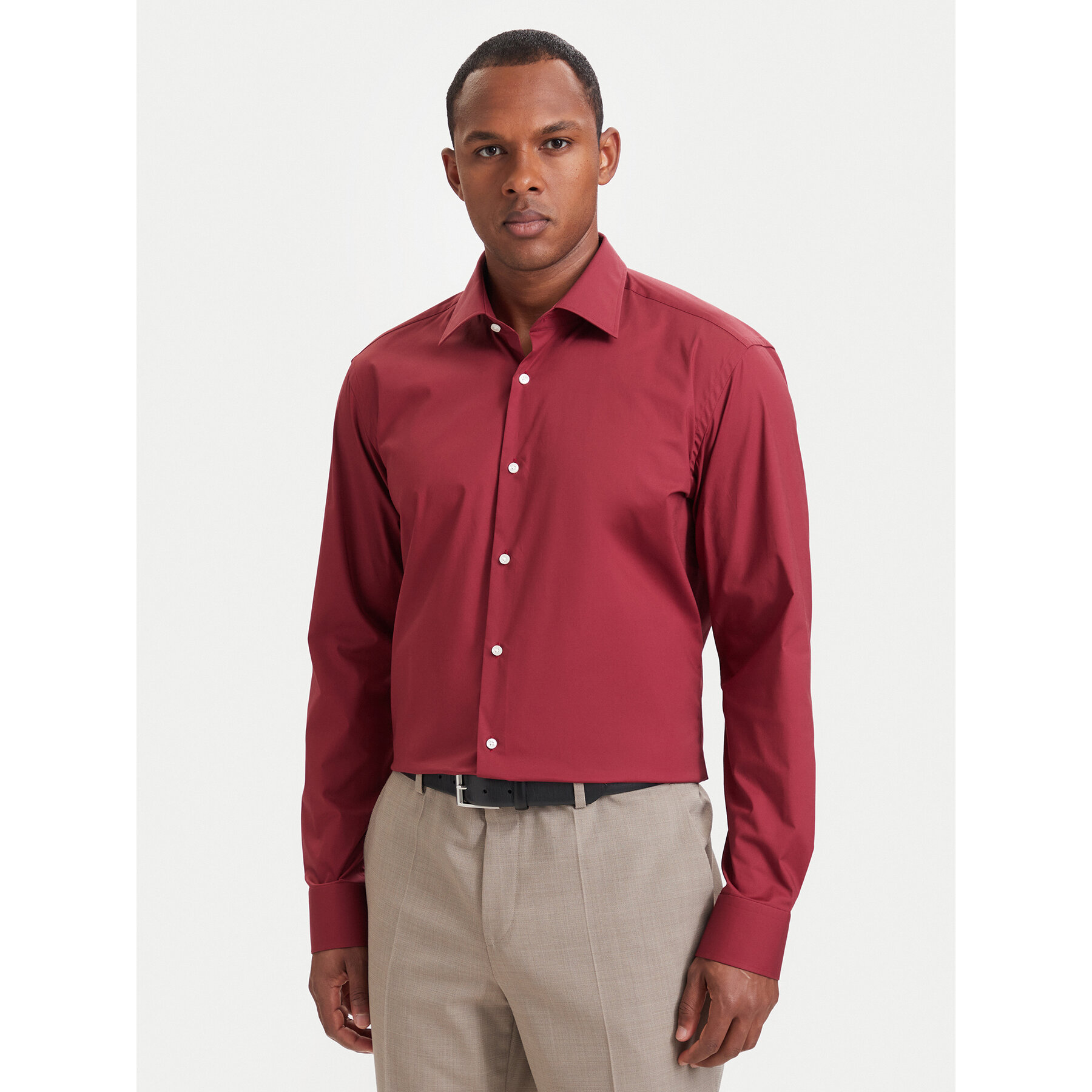 BOSS Hemd 50473265 Rot Regular Fit