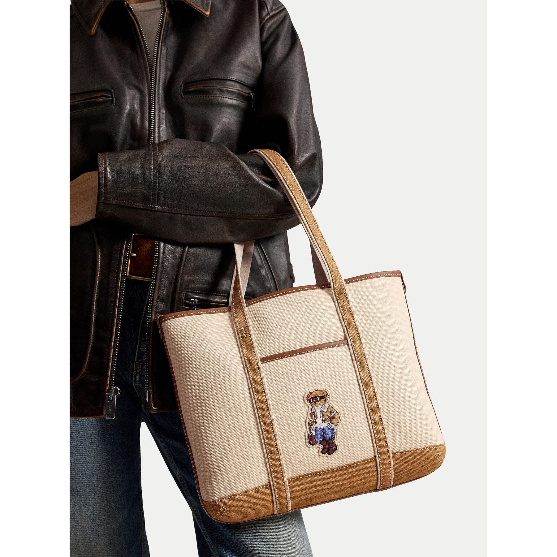 Дамска чанта Polo Ralph Lauren 428P18487001 Бежов