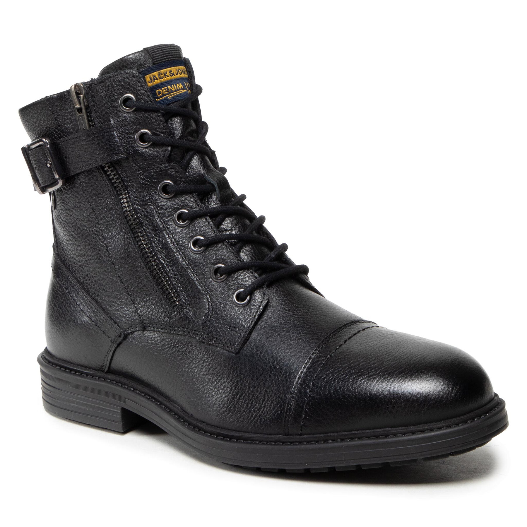 Zimski škornji Jack&Jones Jfwholland Leather 12217007 Black
