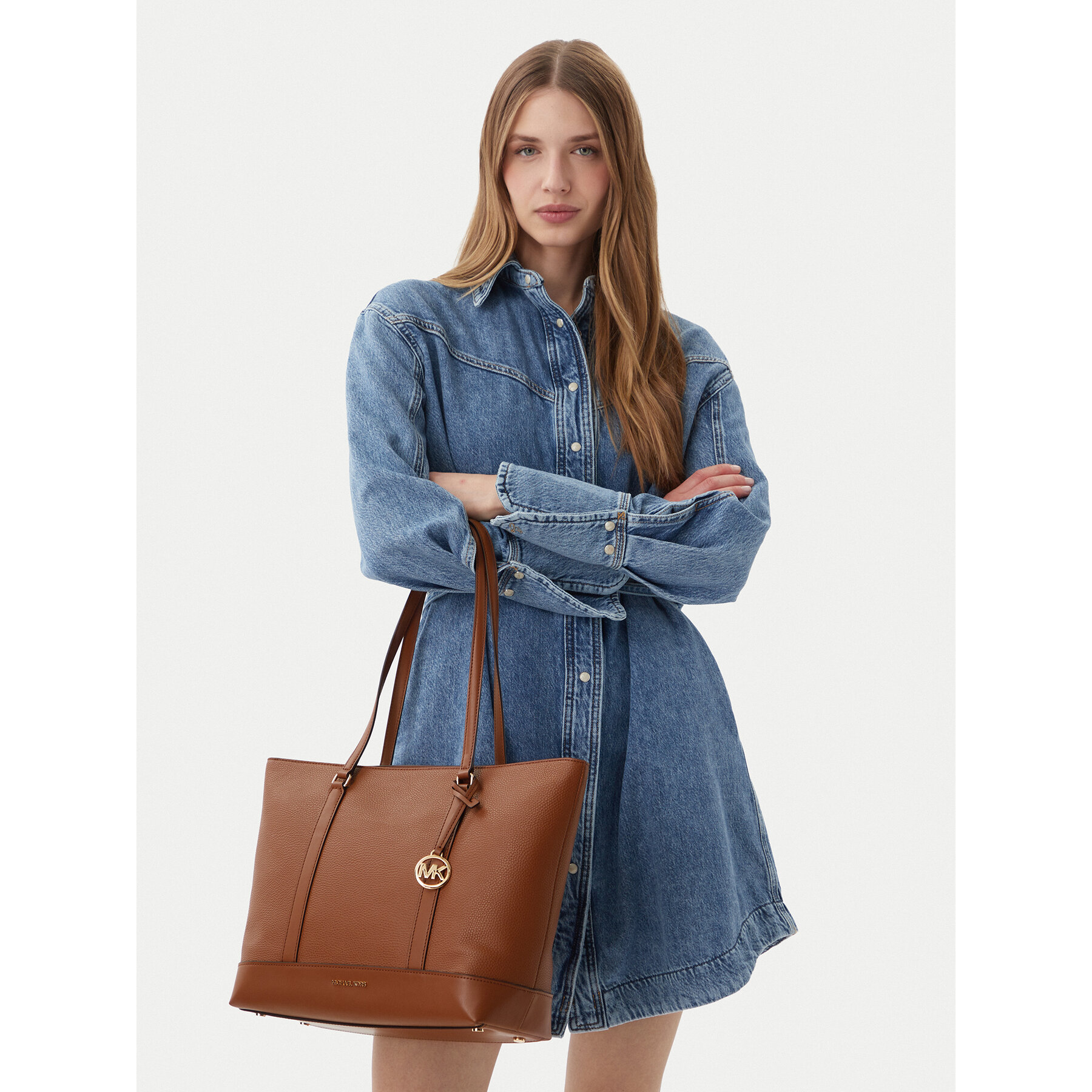 Kabelka MICHAEL Michael Kors 30S6G3PT3V Hnedá